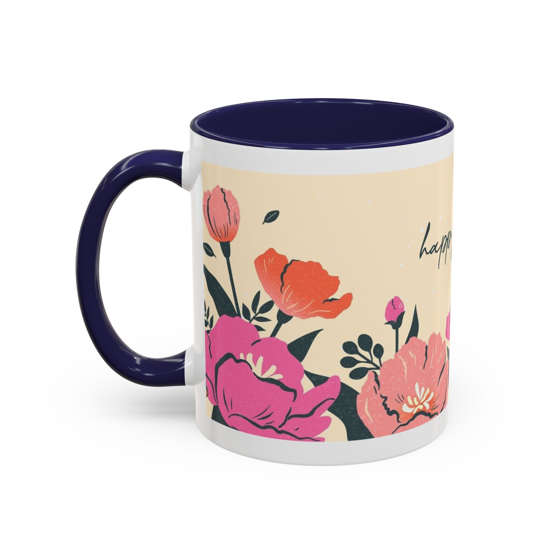 Happy Mother's Day Floral Accent Coffee Mug - 11oz & 15oz