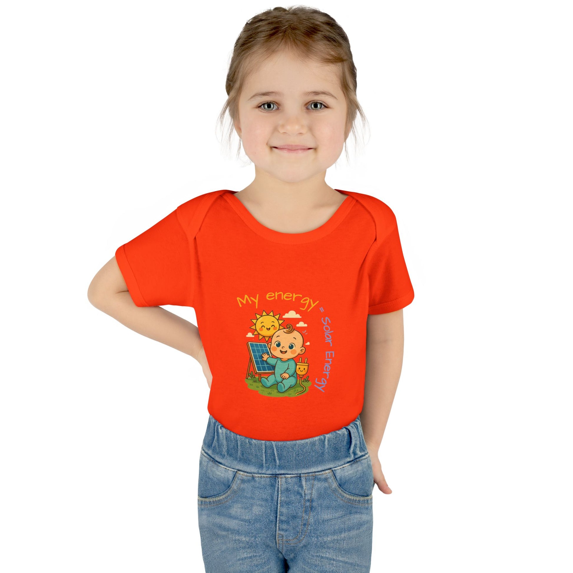 Eco-Friendly Baby Bodysuit - "My Energy = Solar Energy"