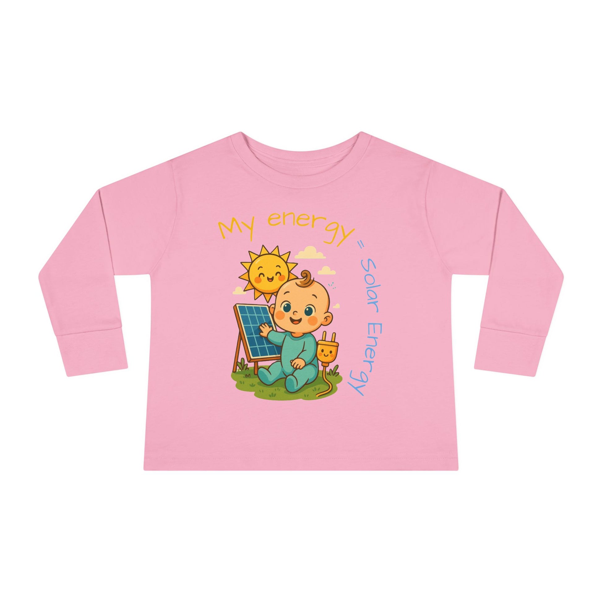 Eco-Friendly Toddler Long Sleeve Tee - My Energy = Solar Energy