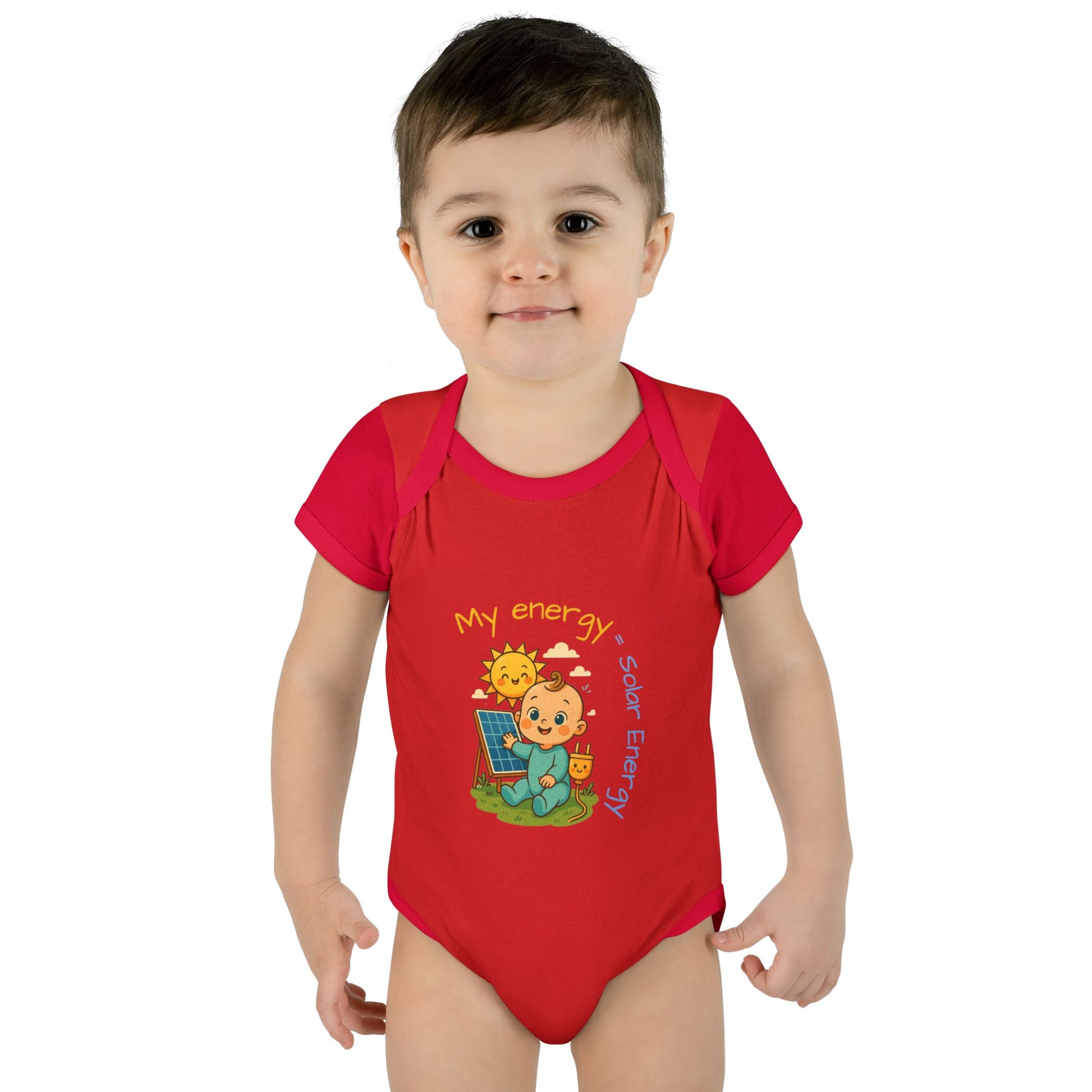 Eco-Friendly Baby Bodysuit - "My Energy = Solar Energy"