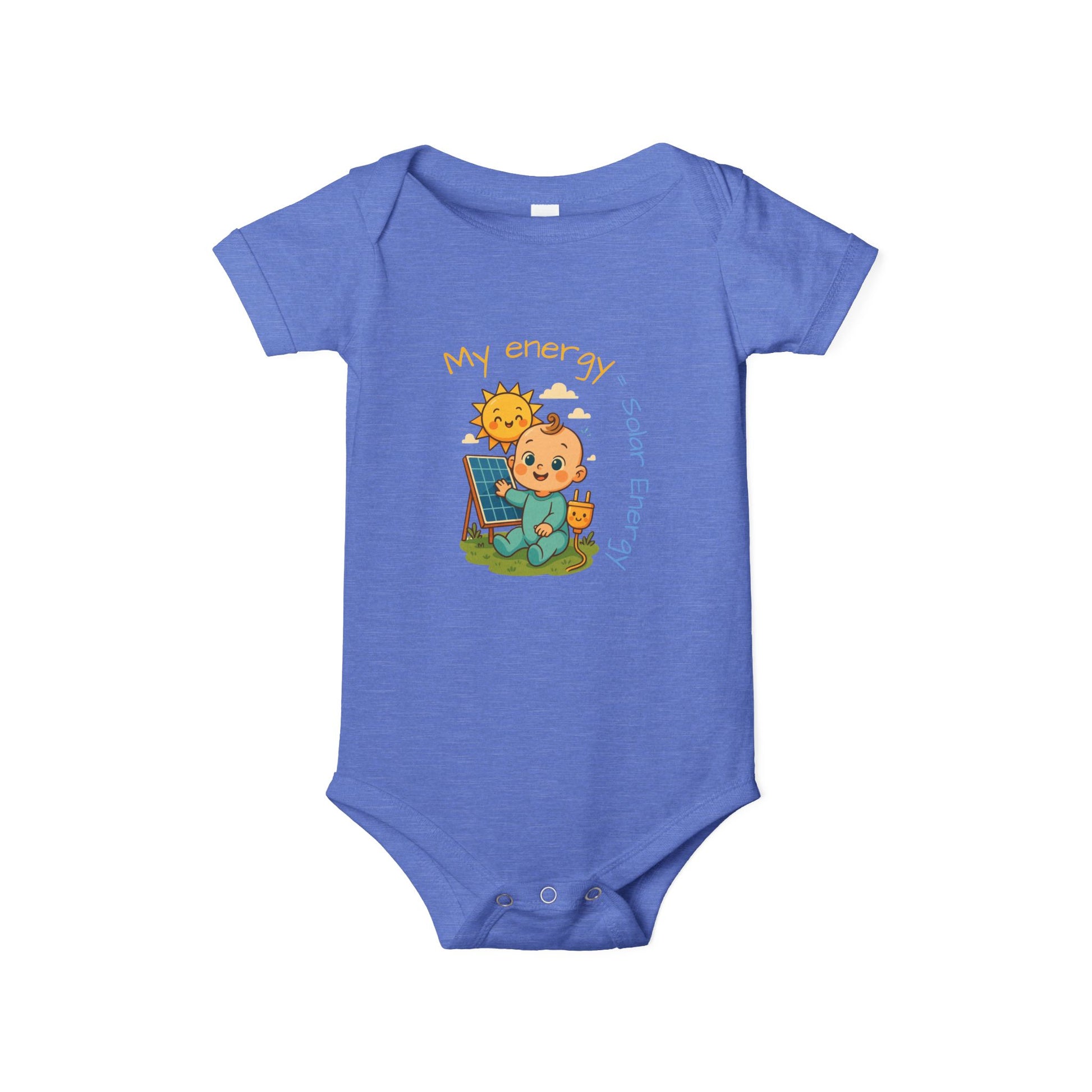 Cute Solar Energy Baby Bodysuit for Infants - My Energy Design