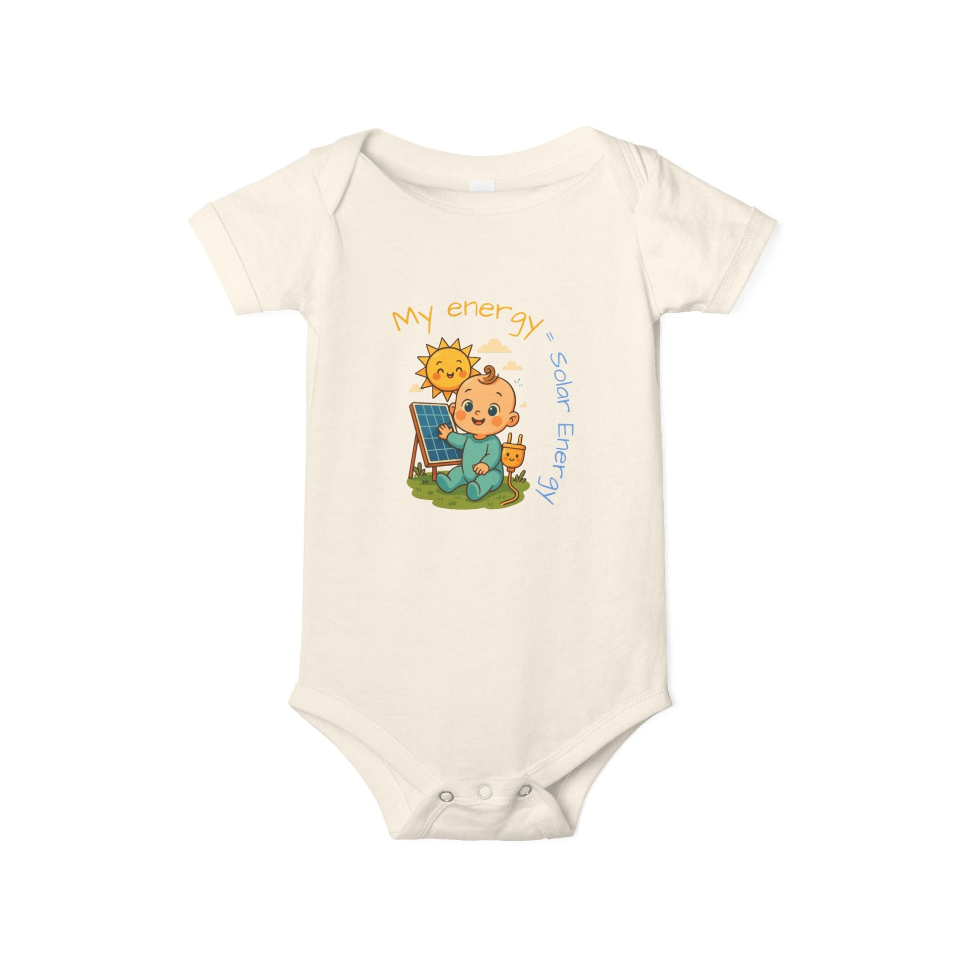 Cute Solar Energy Baby Bodysuit for Infants - My Energy Design
