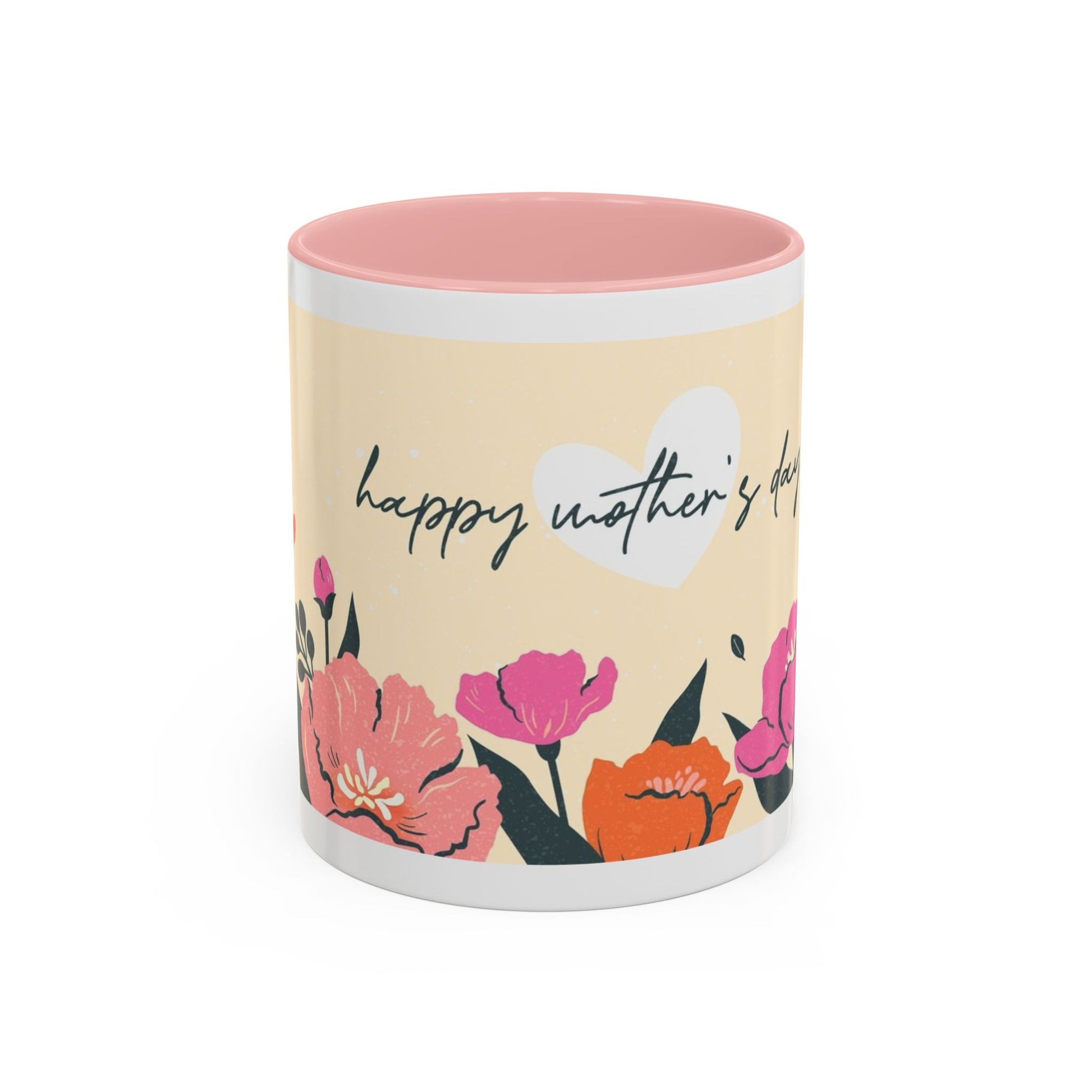 Happy Mother's Day Floral Accent Coffee Mug - 11oz & 15oz