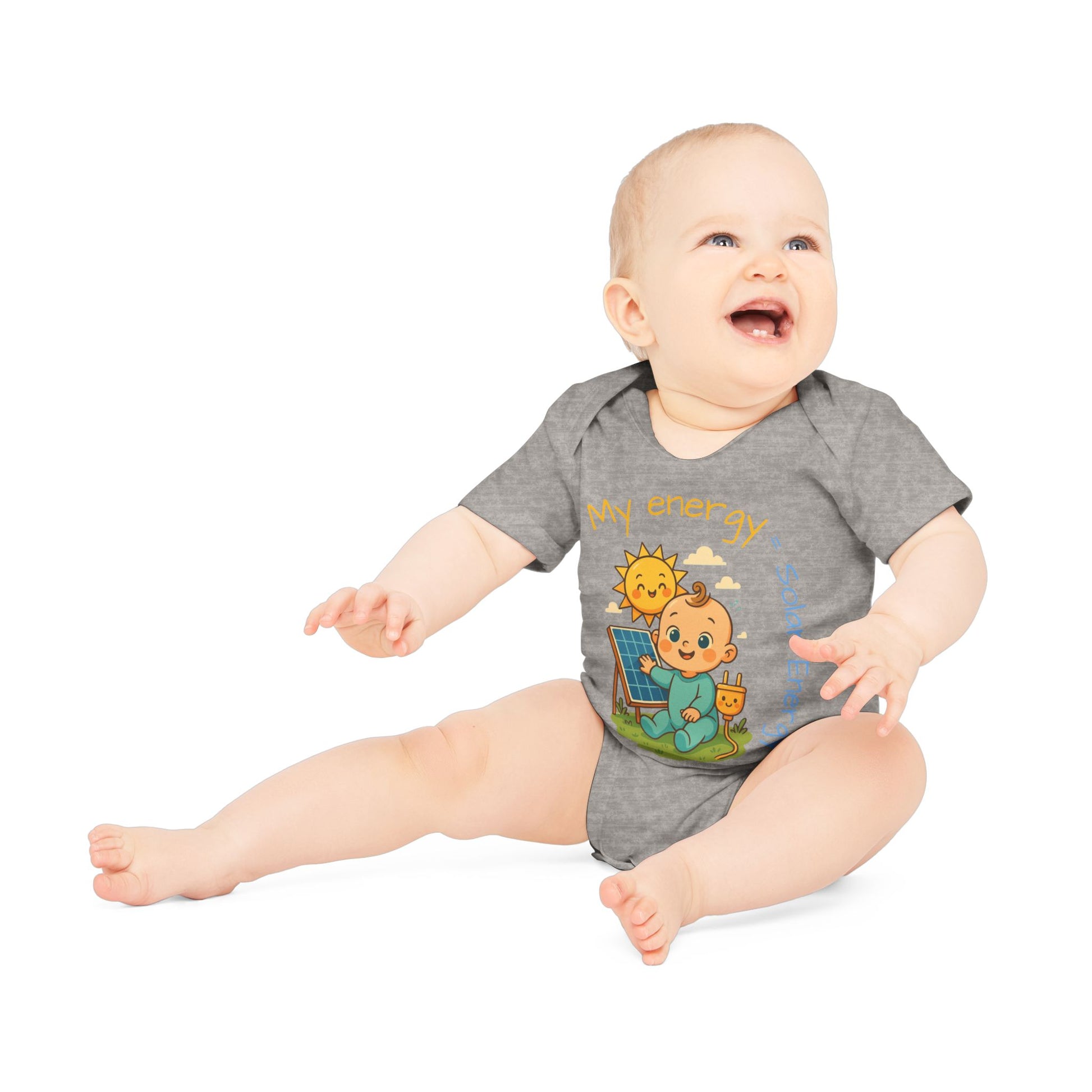 Eco-Friendly Baby Bodysuit - "My Energy = Solar Energy" - Perfect for Newborns and Toddler Gift