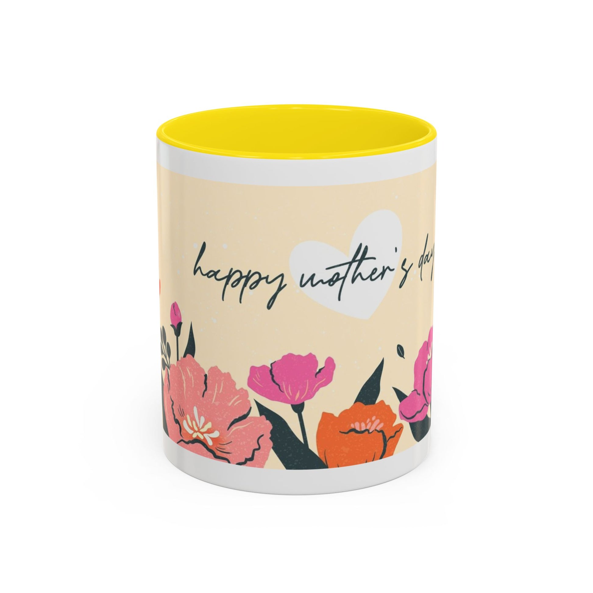 Happy Mother's Day Floral Accent Coffee Mug - 11oz & 15oz