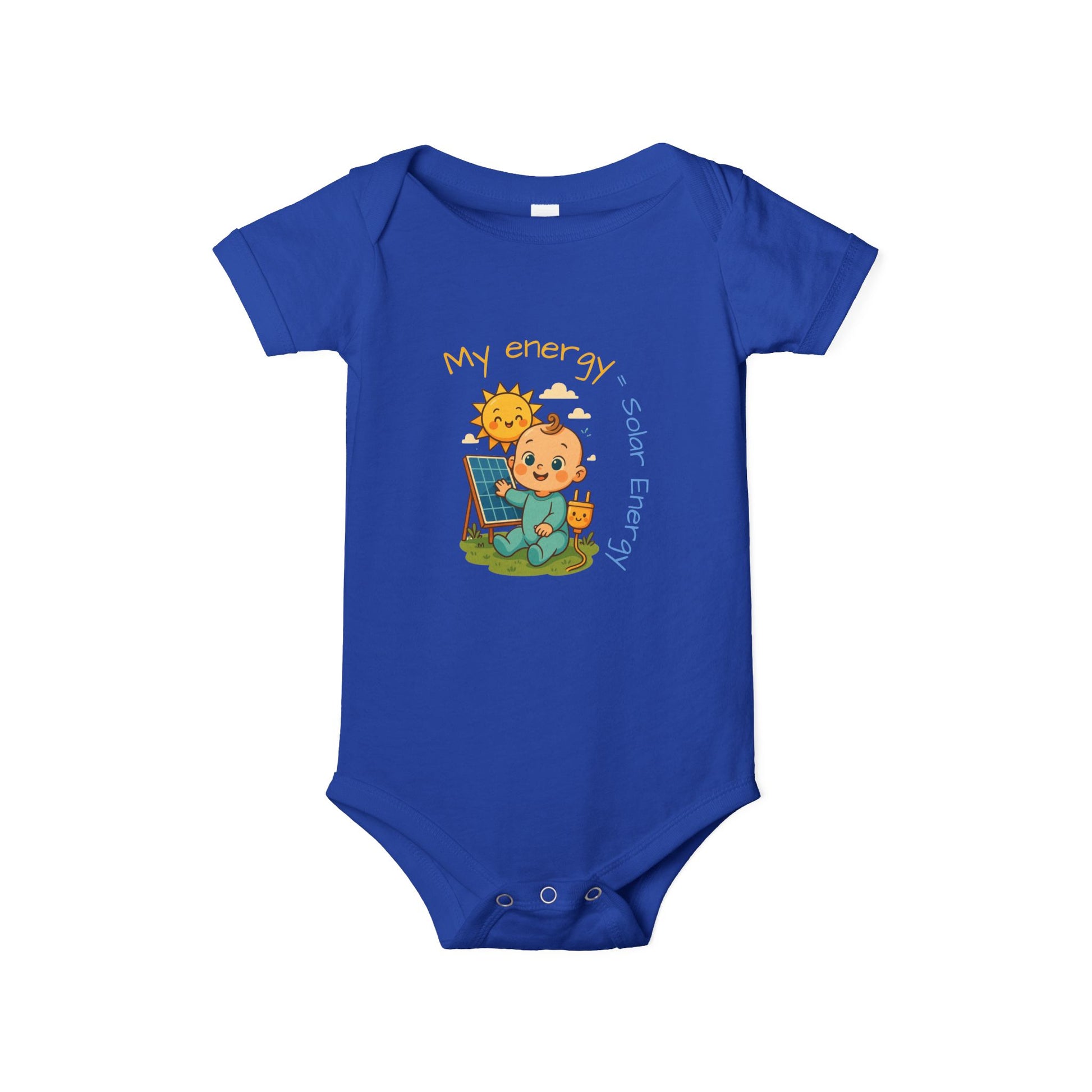 Cute Solar Energy Baby Bodysuit for Infants - My Energy Design