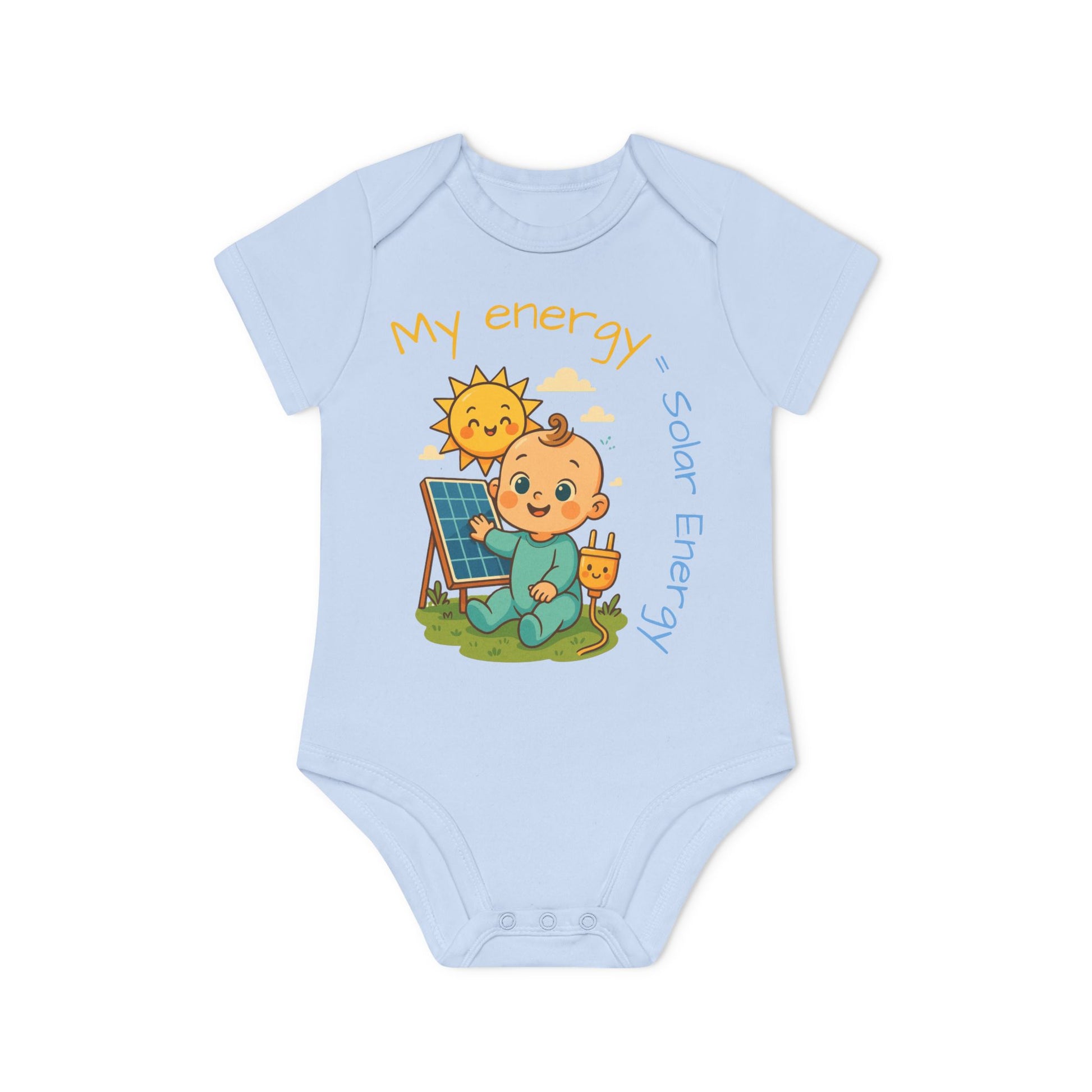 Eco-Friendly Baby Bodysuit - "My Energy = Solar Energy" - Perfect for Newborns and Toddler Gift