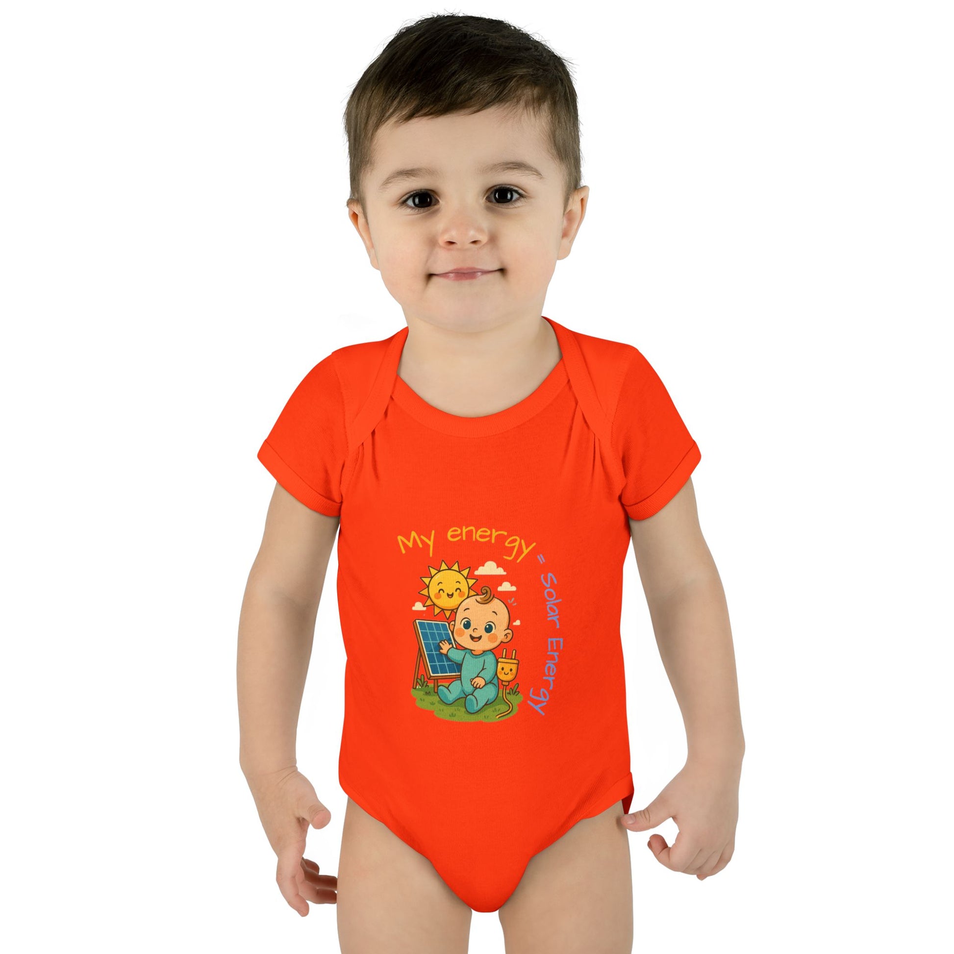 Eco-Friendly Baby Bodysuit - "My Energy = Solar Energy"