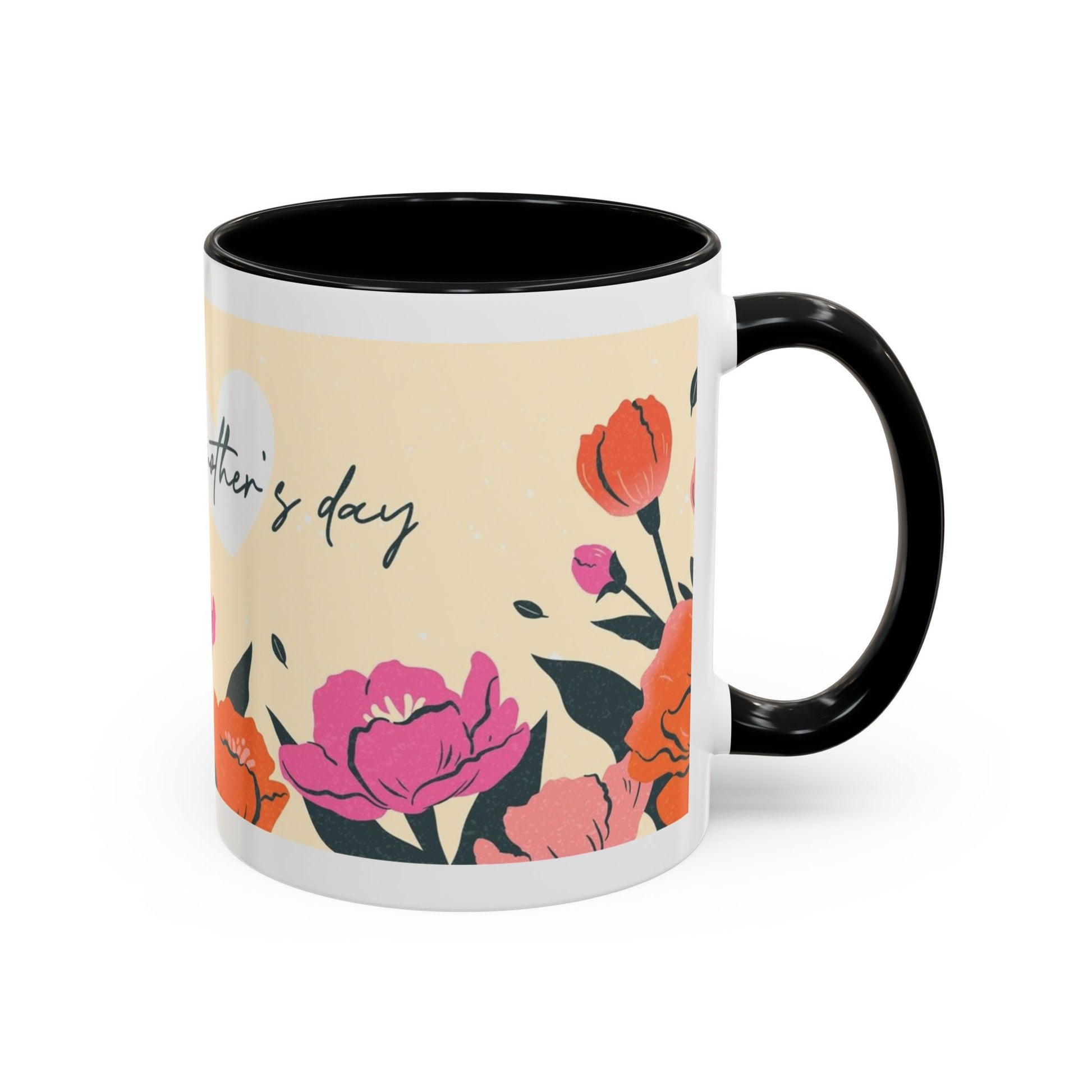 Happy Mother's Day Floral Accent Coffee Mug - 11oz & 15oz