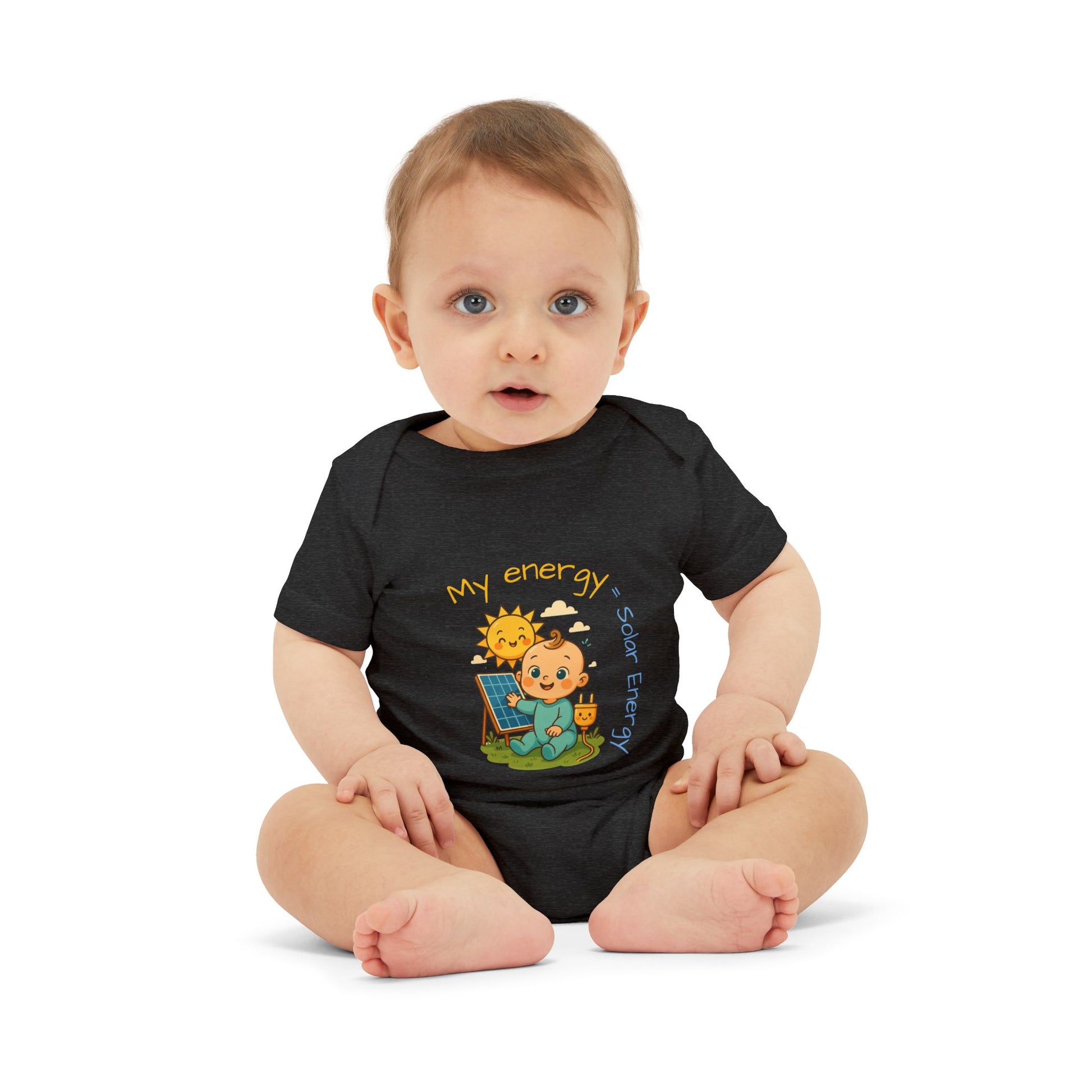 Cute Solar Energy Baby Bodysuit for Infants - My Energy Design