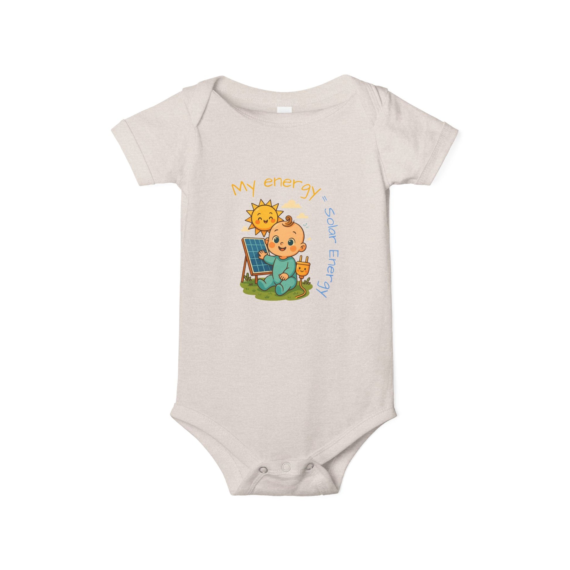 Cute Solar Energy Baby Bodysuit for Infants - My Energy Design