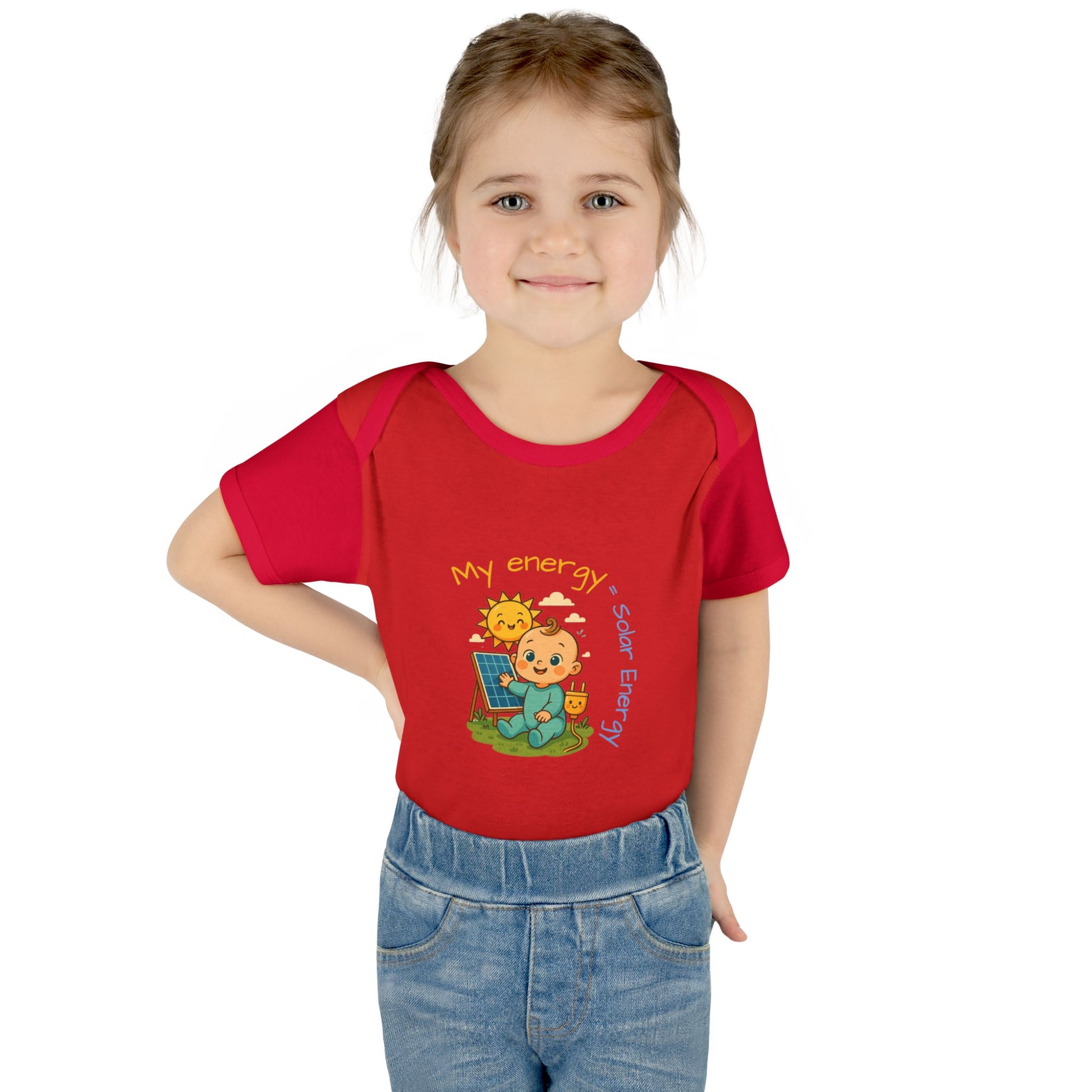 Eco-Friendly Baby Bodysuit - "My Energy = Solar Energy"