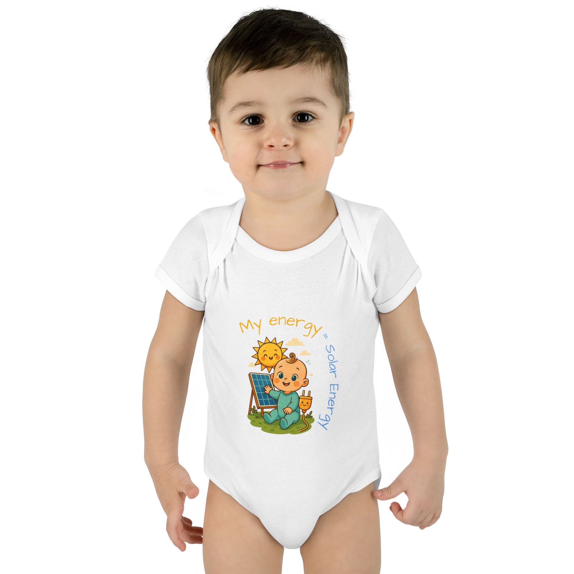 Eco-Friendly Baby Bodysuit - "My Energy = Solar Energy"