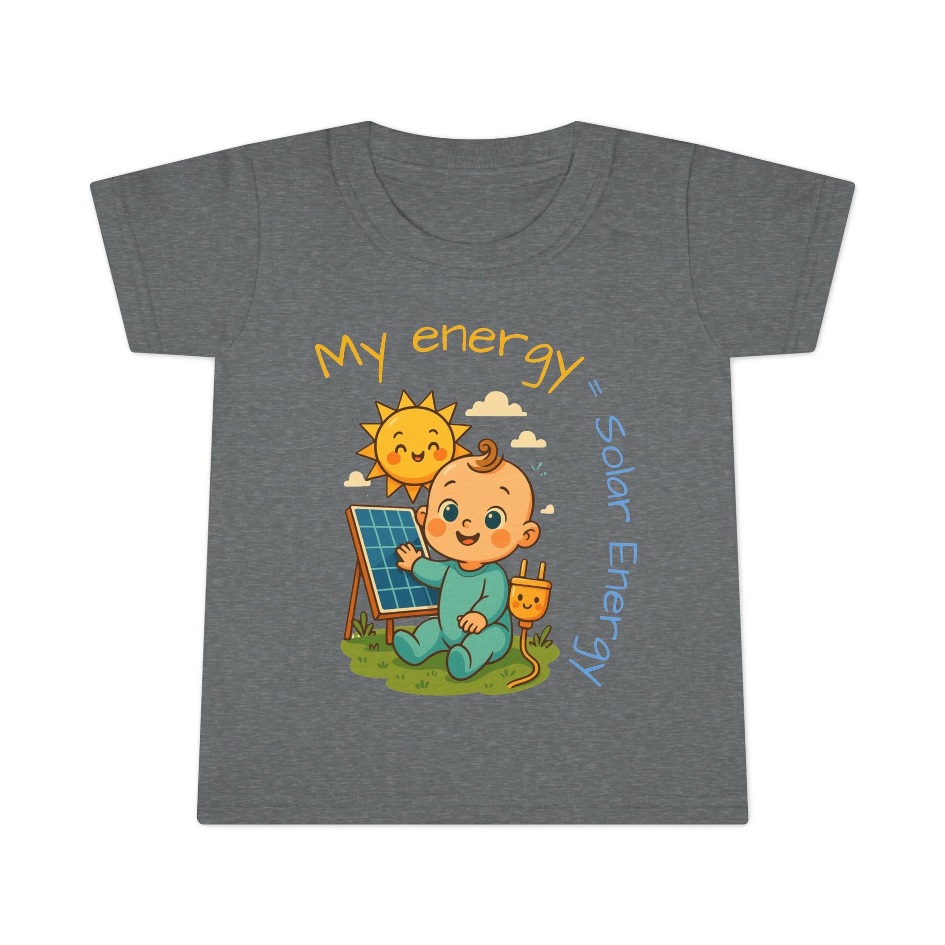 Eco-Friendly Toddler T-Shirt - "My Energy = Solar Energy"
