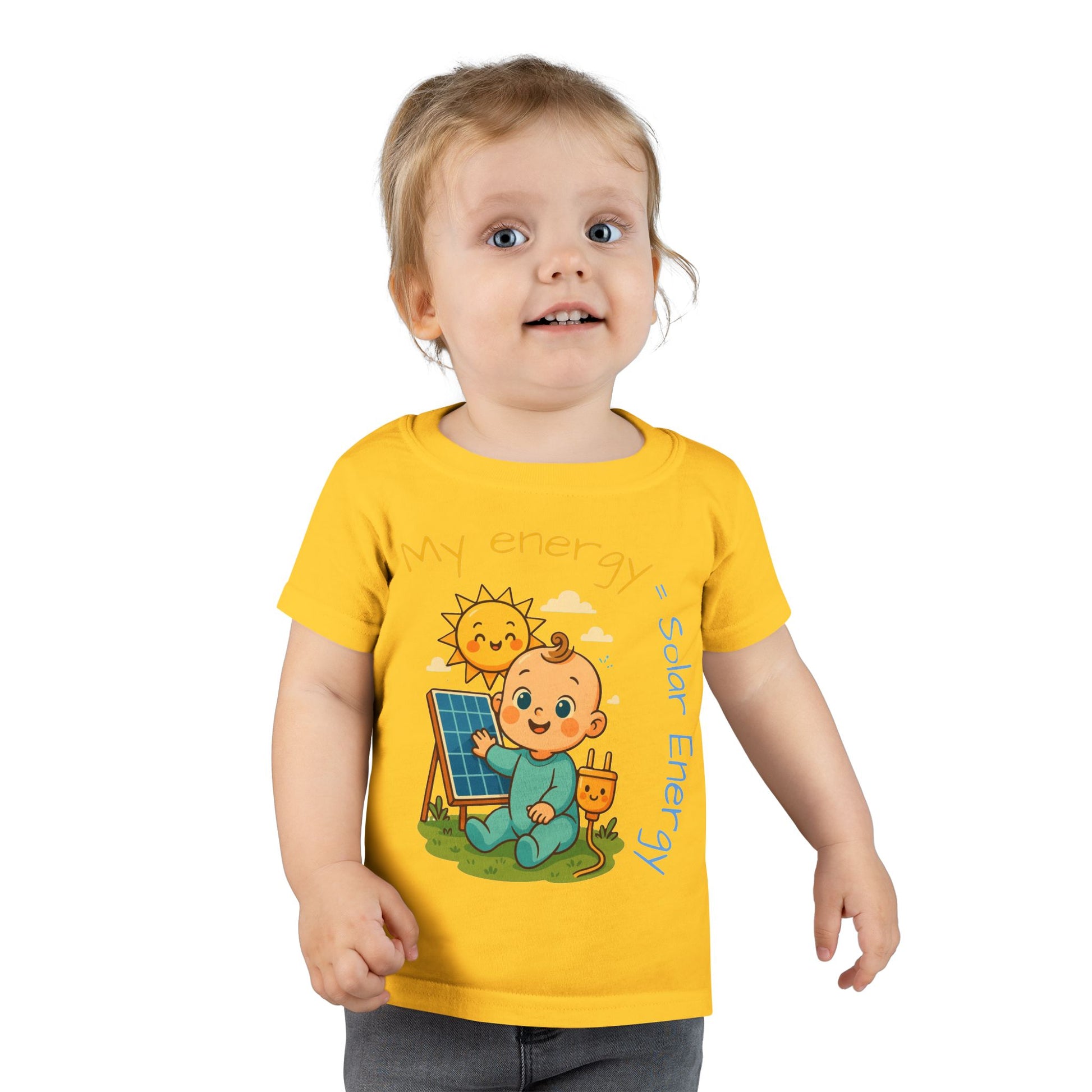 Eco-Friendly Toddler T-Shirt - "My Energy = Solar Energy"