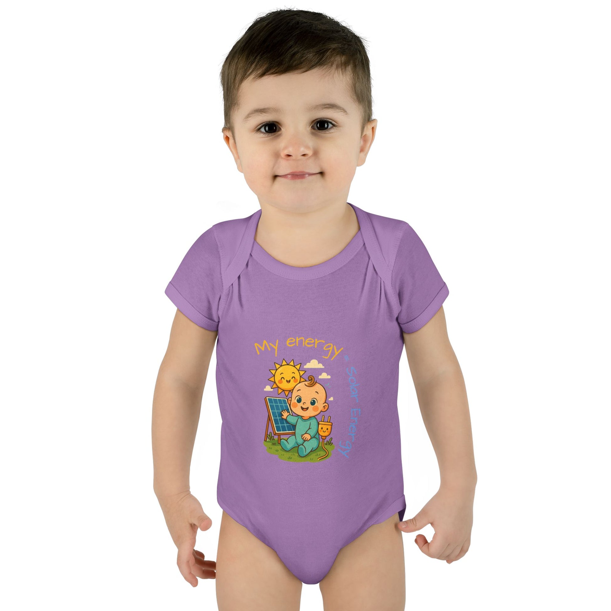 Eco-Friendly Baby Bodysuit - "My Energy = Solar Energy"