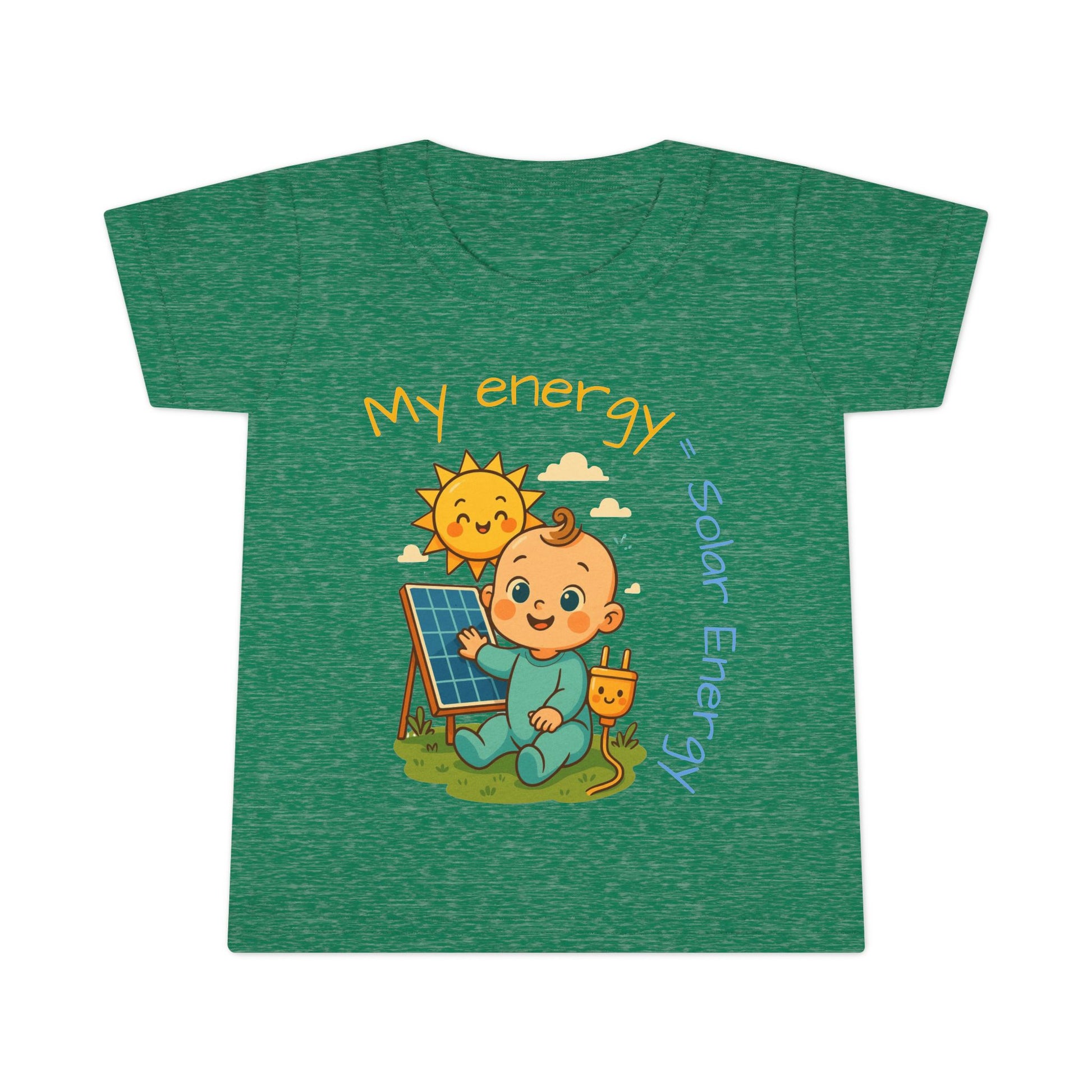 Eco-Friendly Toddler T-Shirt - "My Energy = Solar Energy"