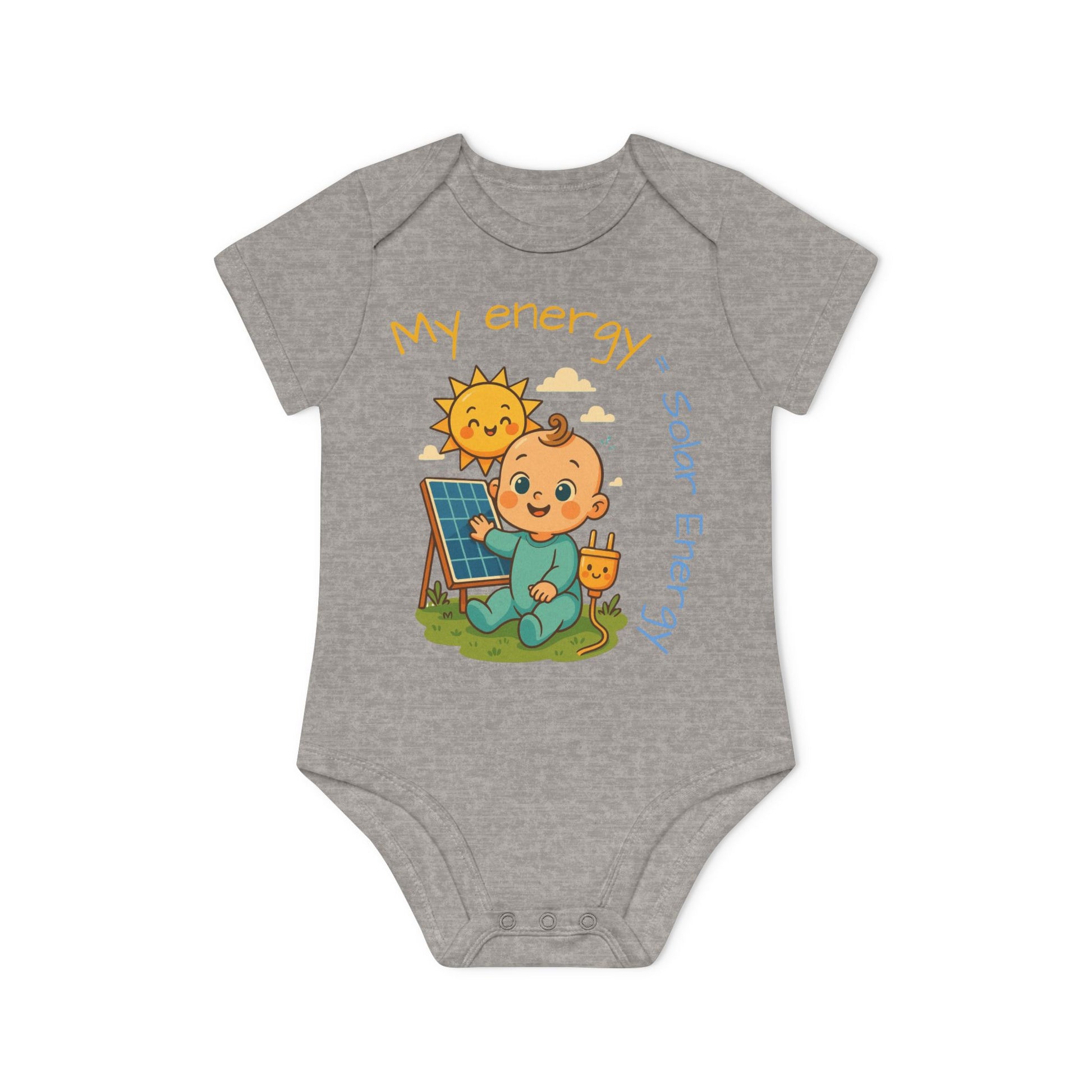 Eco-Friendly Baby Bodysuit - "My Energy = Solar Energy" - Perfect for Newborns and Toddler Gift