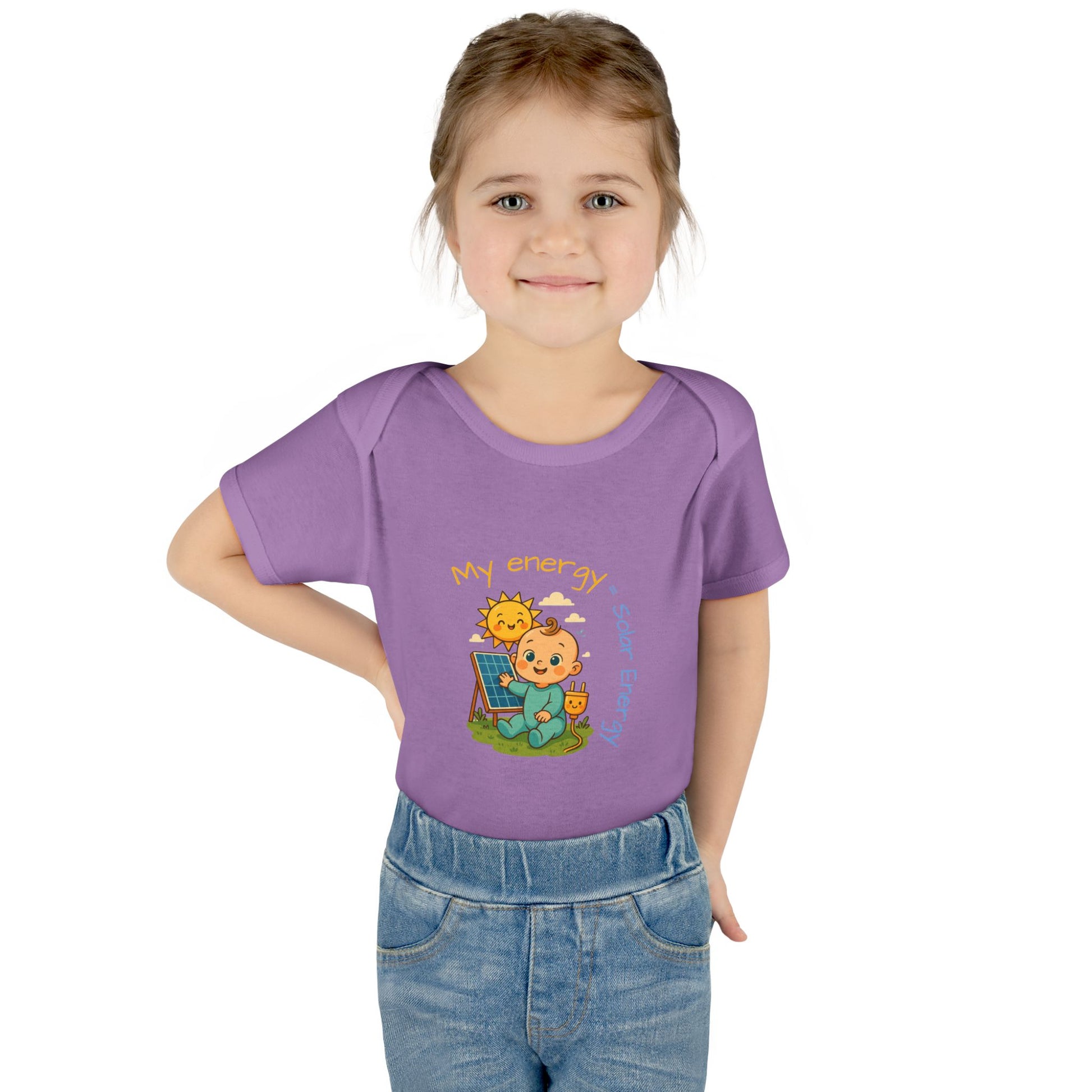 Eco-Friendly Baby Bodysuit - "My Energy = Solar Energy"
