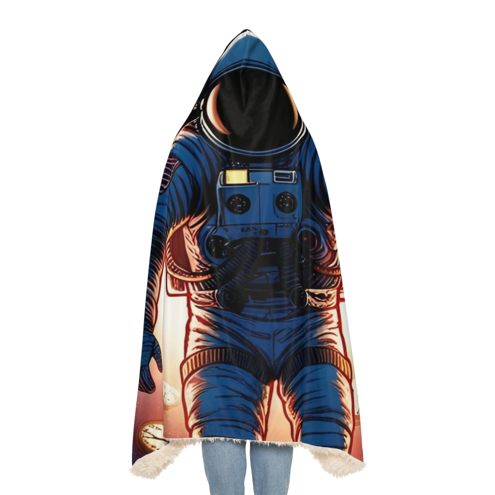 Astronaut-Themed Snuggle Blanket, Cozy Throw Blanket, Unique Gift for Space Lovers, Perfect for Home, Kids, and Space Parties