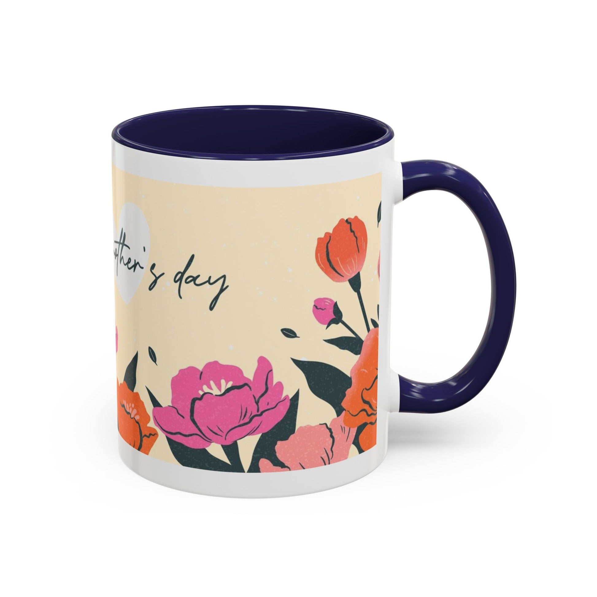 Happy Mother's Day Floral Accent Coffee Mug - 11oz & 15oz