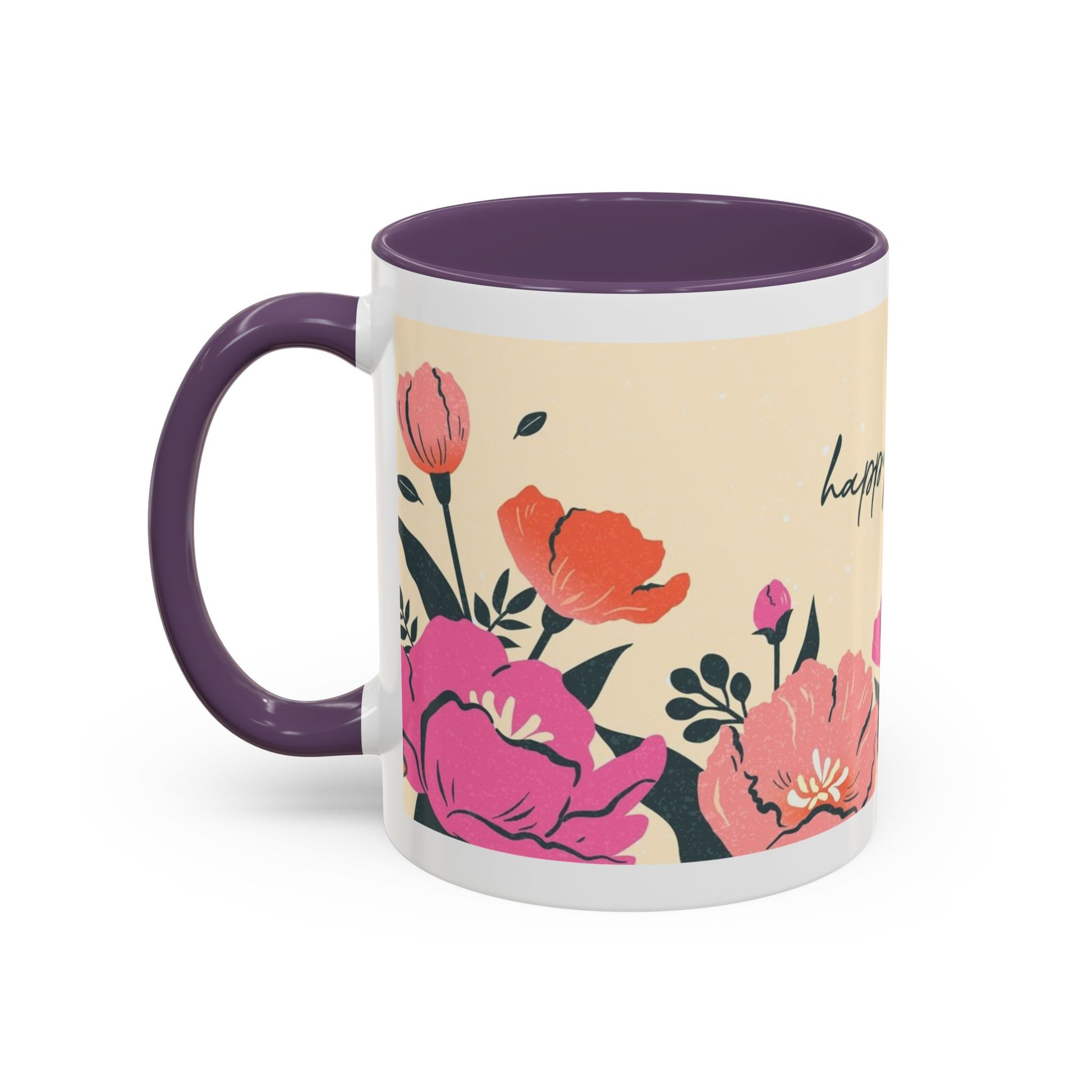Happy Mother's Day Floral Accent Coffee Mug - 11oz & 15oz