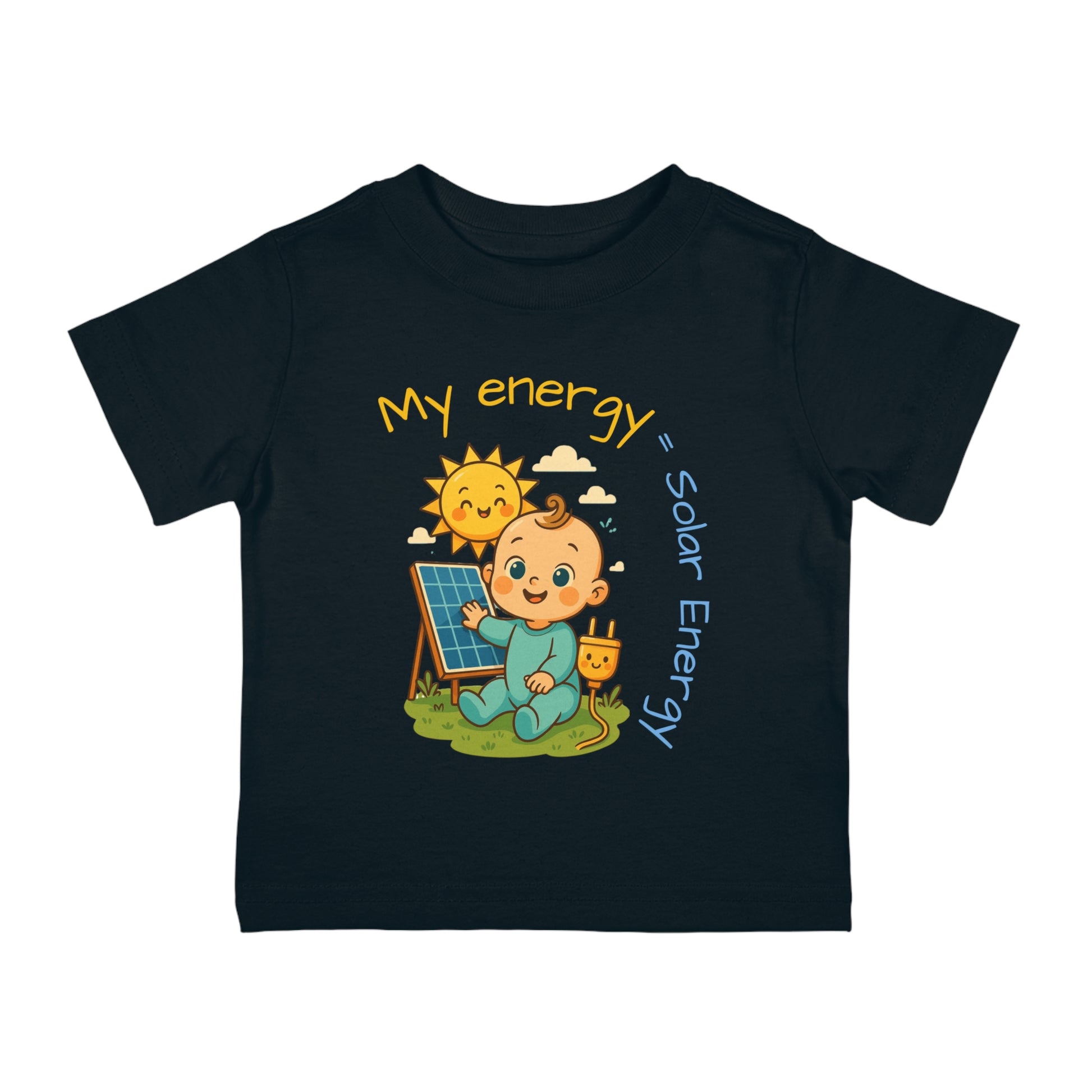 Cute Solar Energy Infant Cotton Jersey Tee - Eco-Friendly Kids Clothing