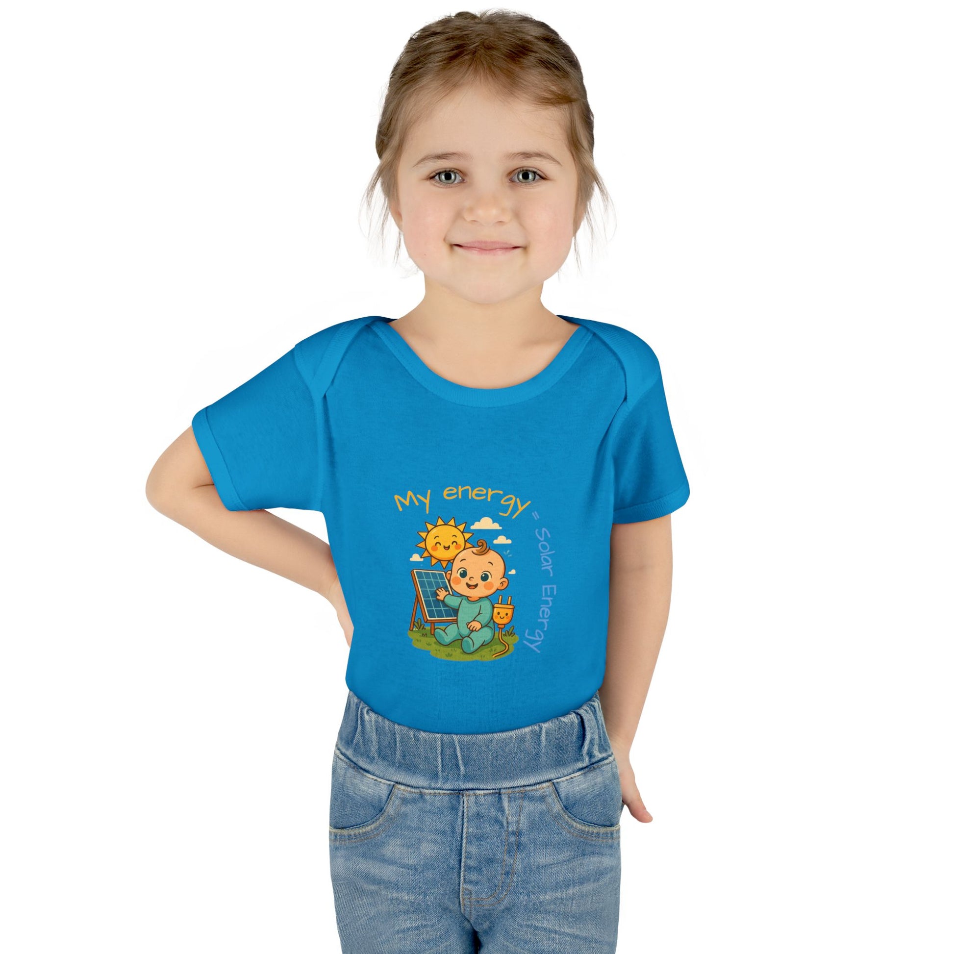 Eco-Friendly Baby Bodysuit - "My Energy = Solar Energy"