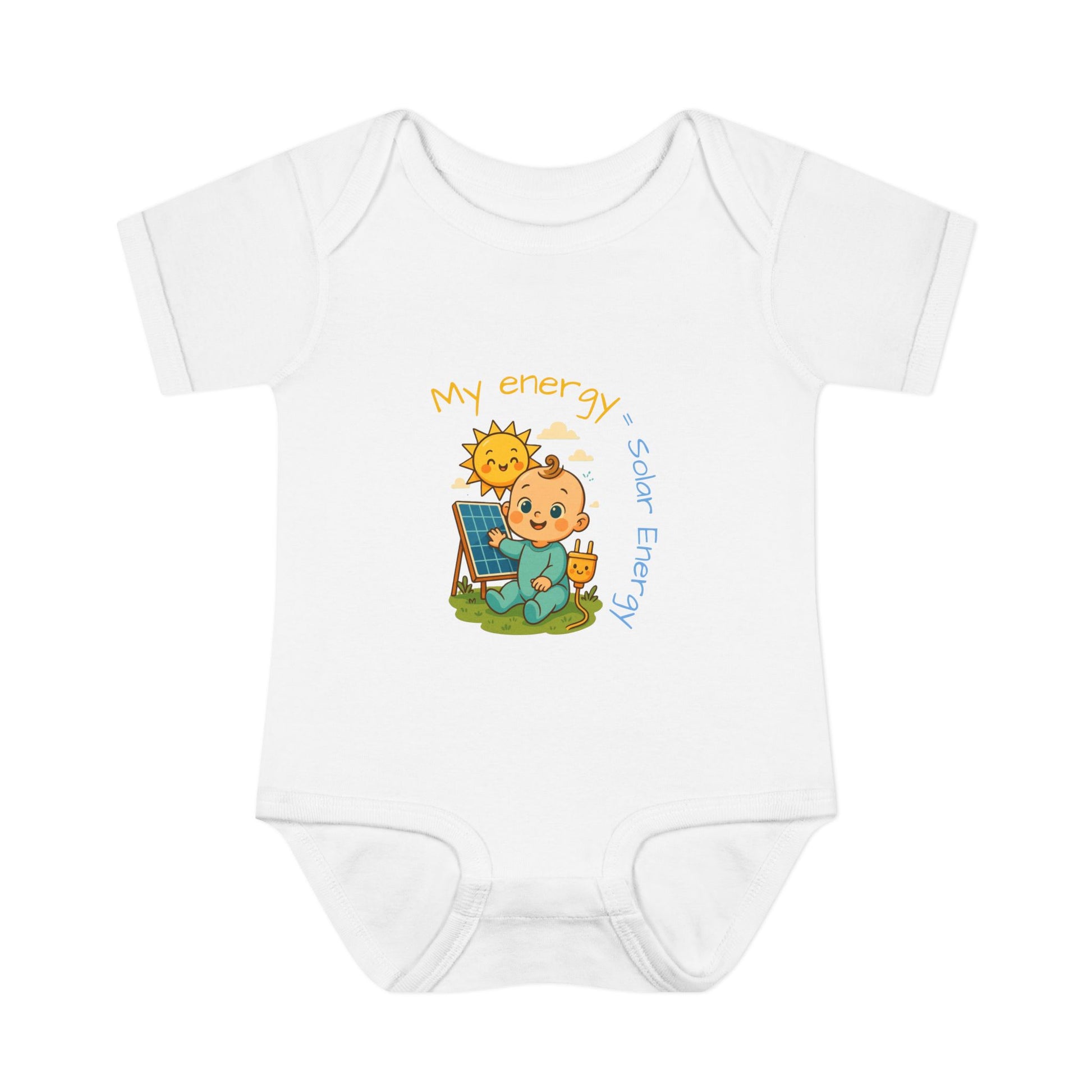 Eco-Friendly Baby Bodysuit - "My Energy = Solar Energy"