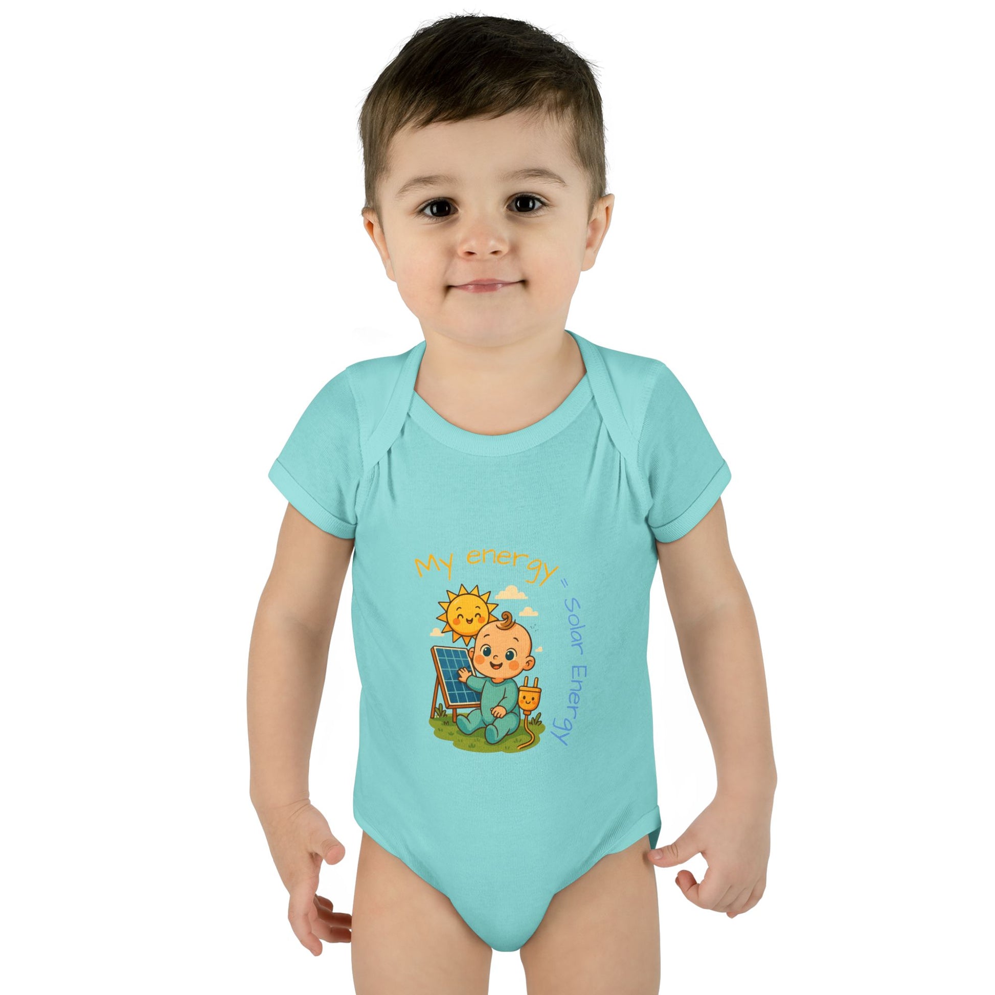 Eco-Friendly Baby Bodysuit - "My Energy = Solar Energy"