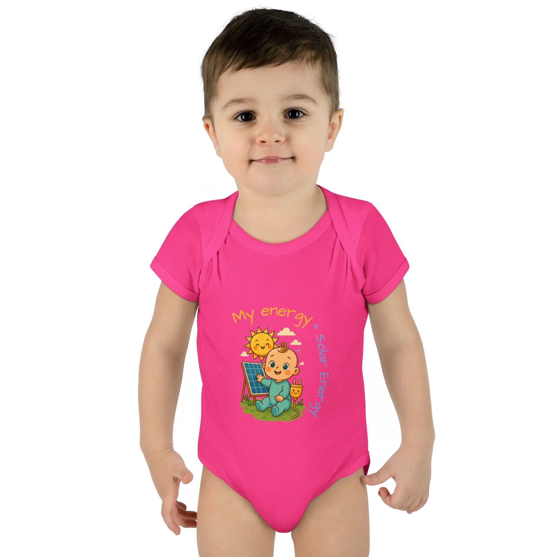 Eco-Friendly Baby Bodysuit - "My Energy = Solar Energy"