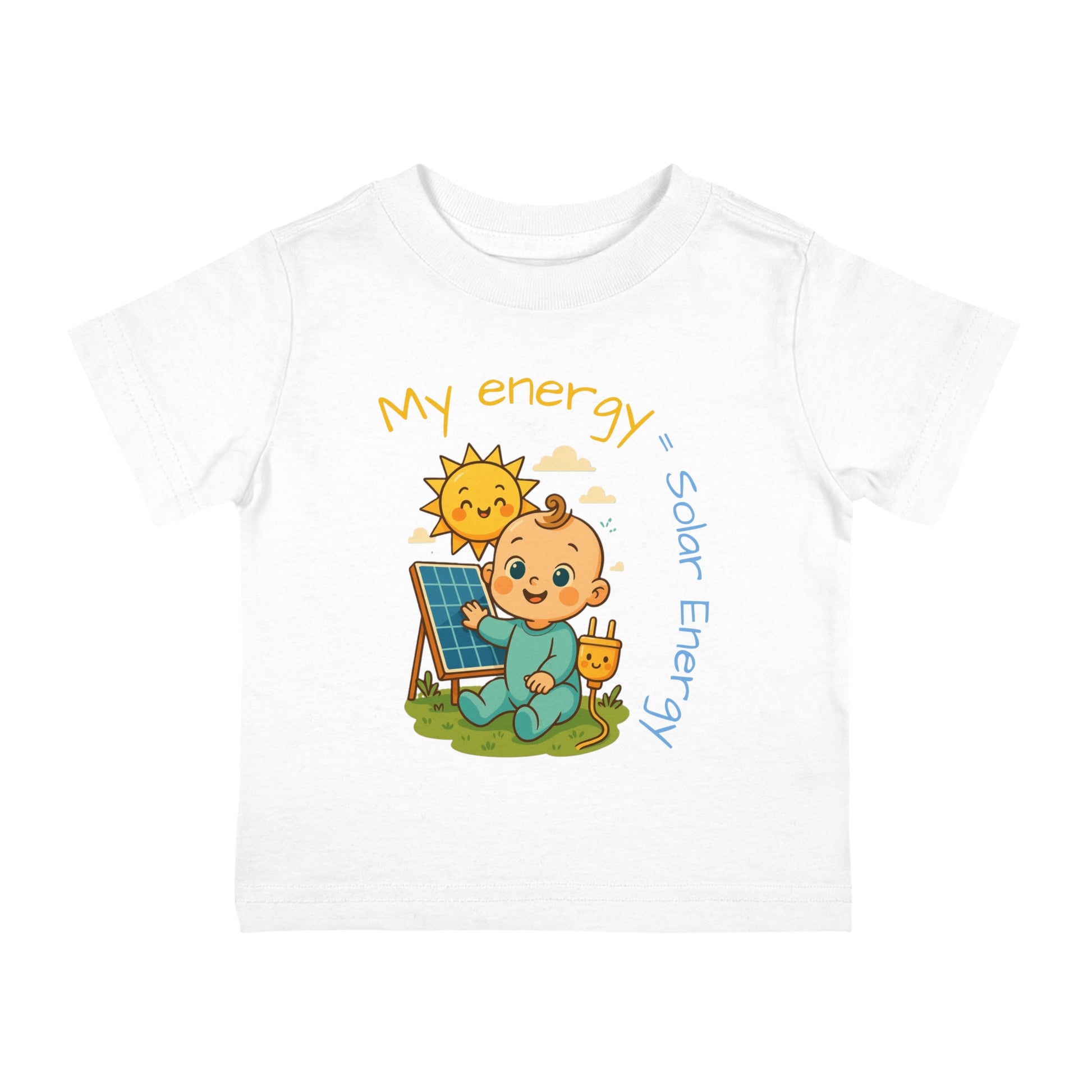 Cute Solar Energy Infant Cotton Jersey Tee - Eco-Friendly Kids Clothing