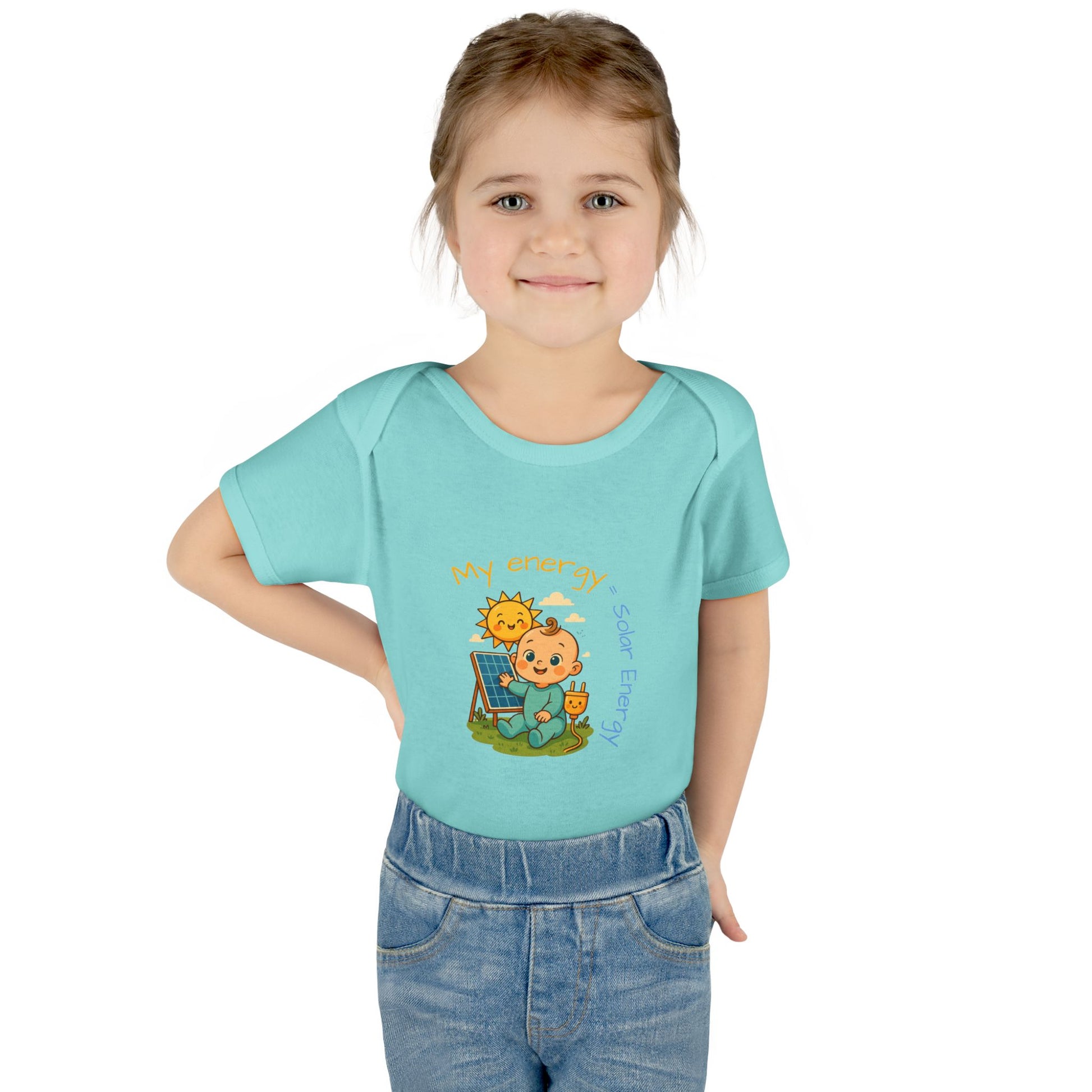 Eco-Friendly Baby Bodysuit - "My Energy = Solar Energy"