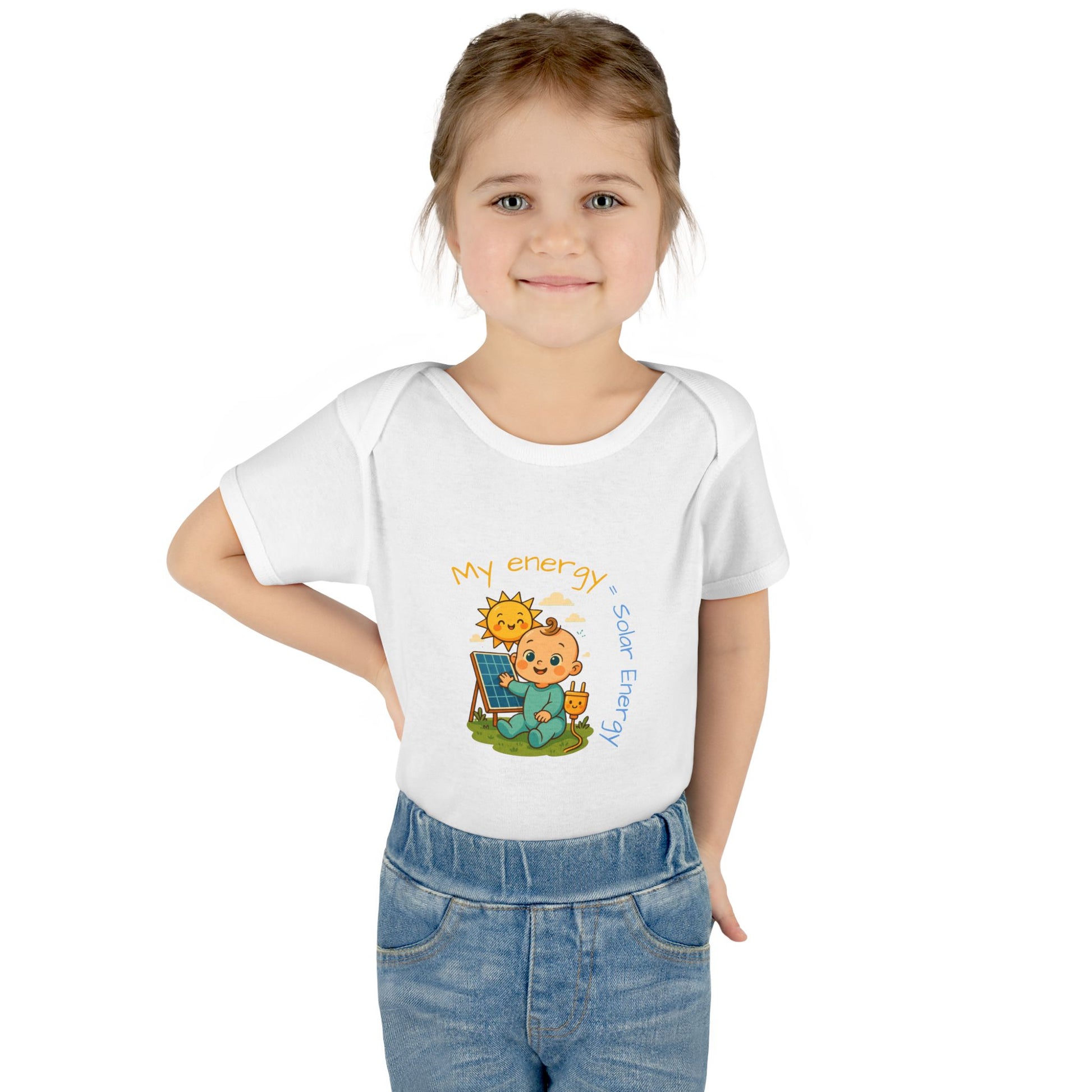 Eco-Friendly Baby Bodysuit - "My Energy = Solar Energy"