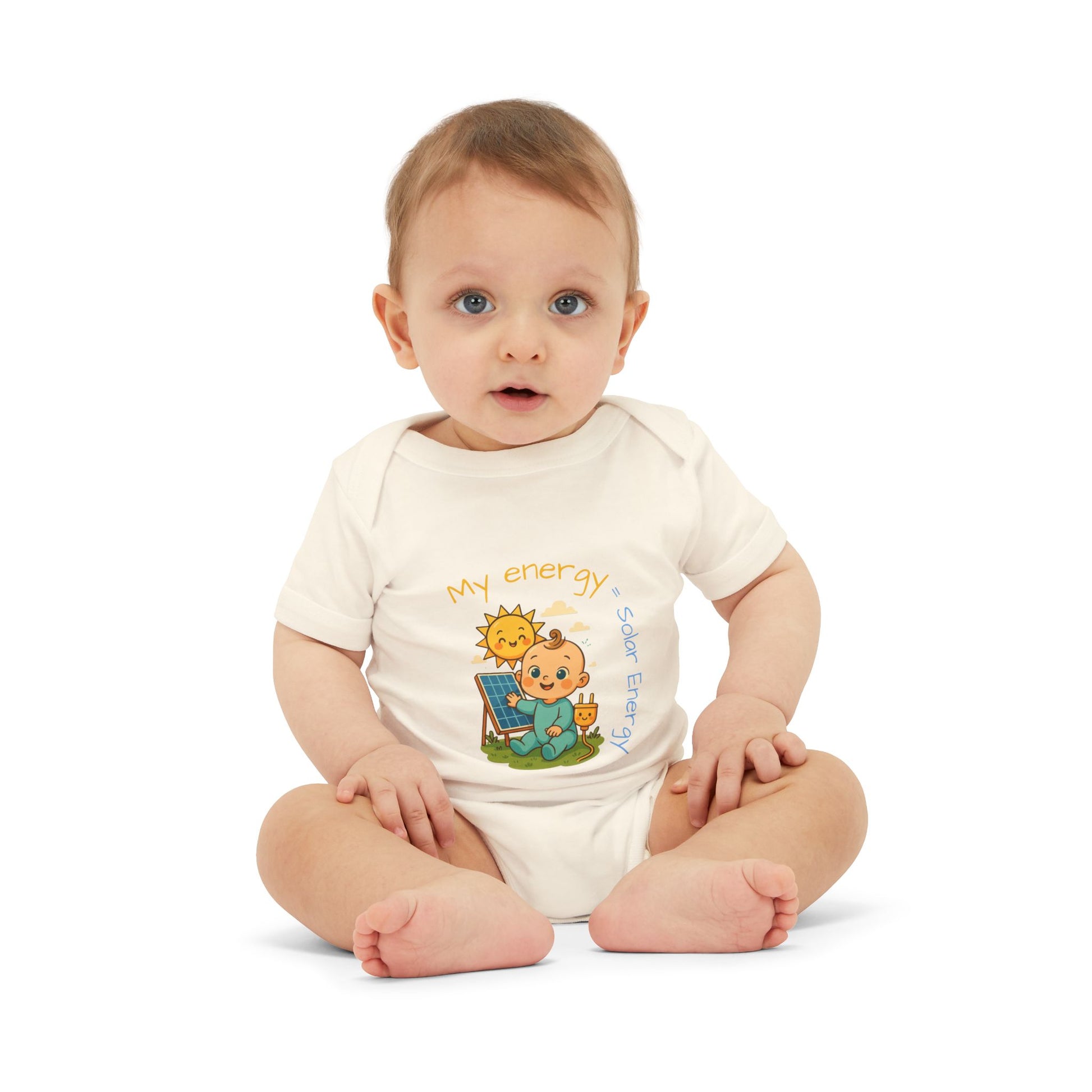Cute Solar Energy Baby Bodysuit for Infants - My Energy Design