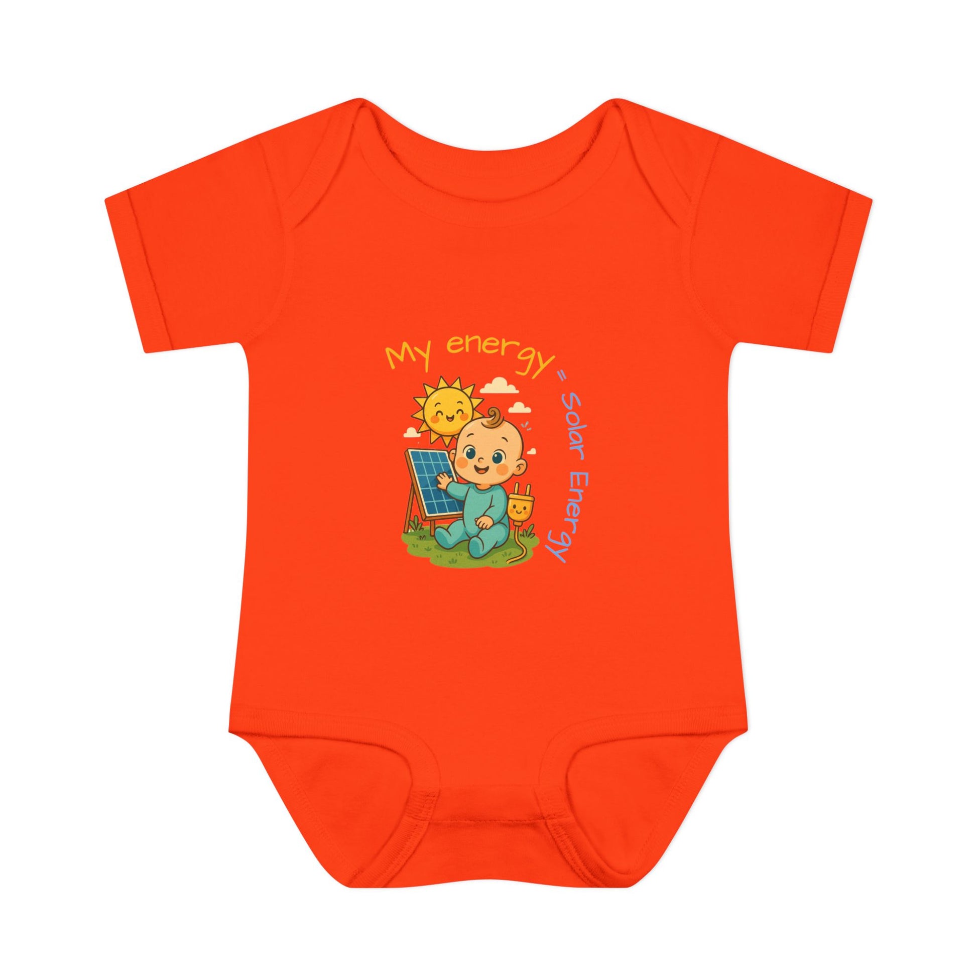 Eco-Friendly Baby Bodysuit - "My Energy = Solar Energy"