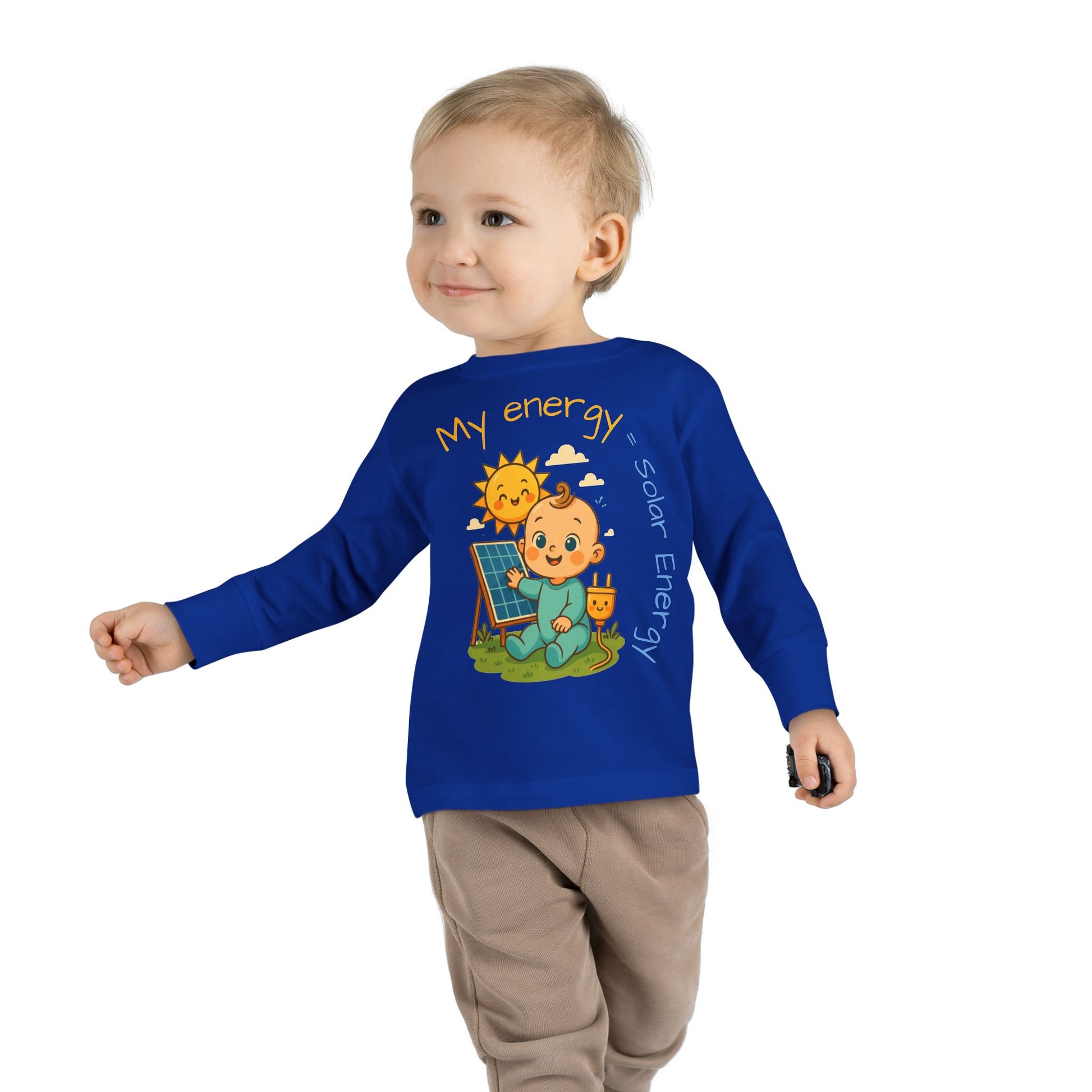 Eco-Friendly Toddler Long Sleeve Tee - My Energy = Solar Energy