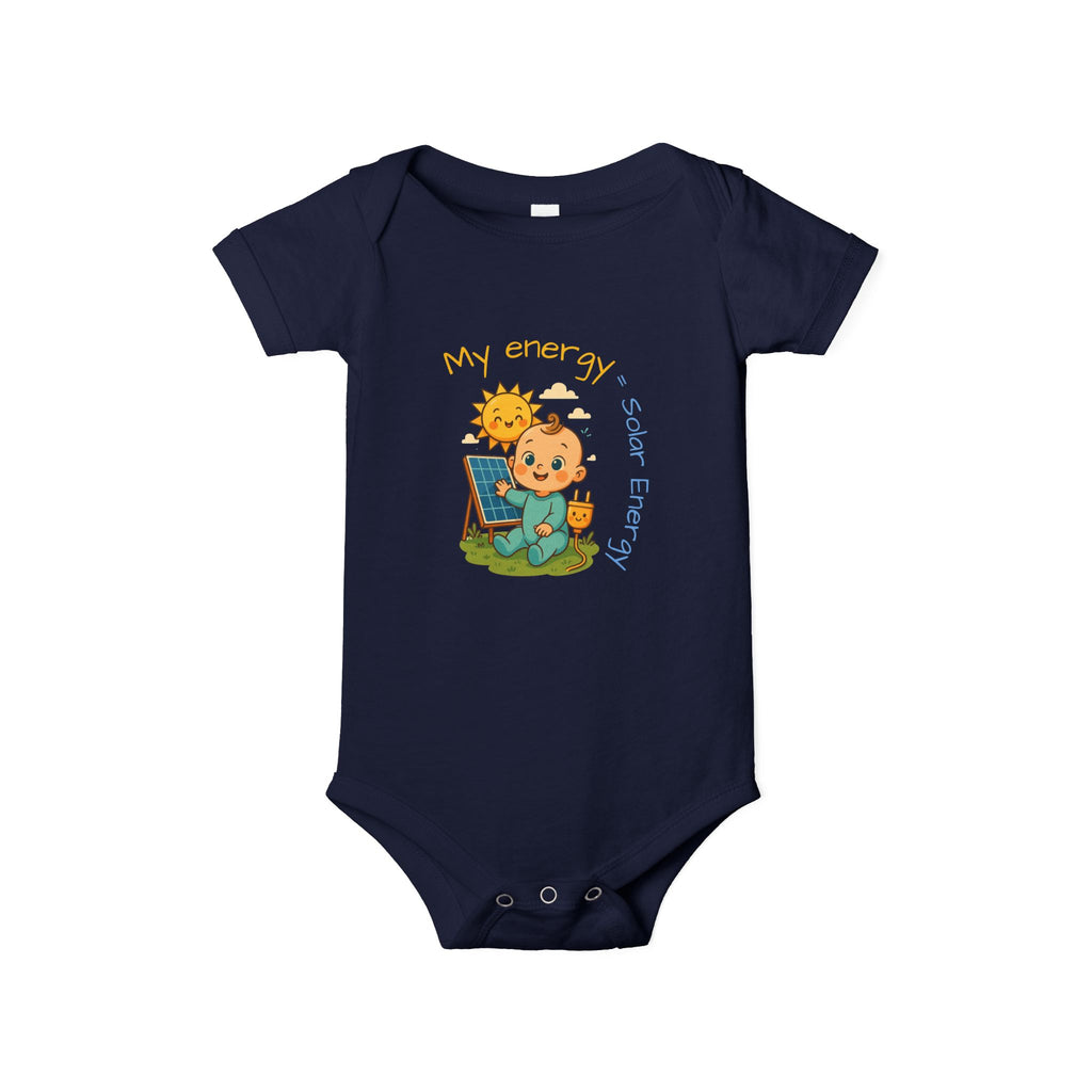 Cute Solar Energy Baby Bodysuit for Infants - My Energy Design