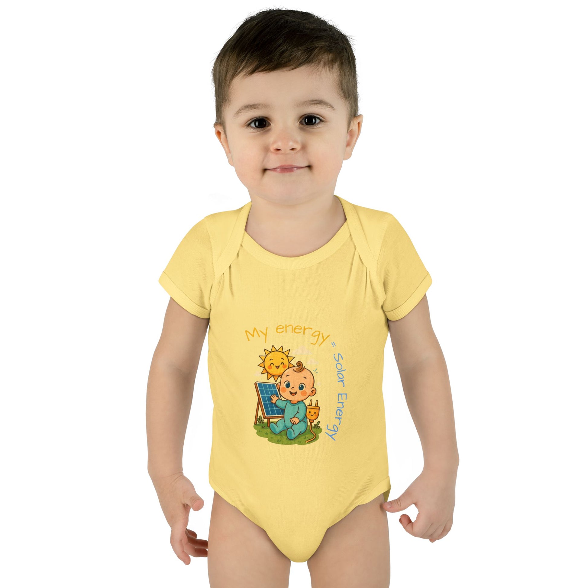 Eco-Friendly Baby Bodysuit - "My Energy = Solar Energy"
