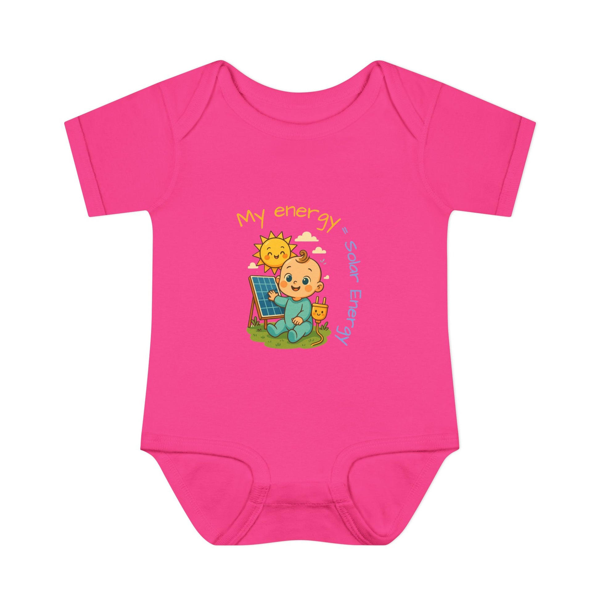 Eco-Friendly Baby Bodysuit - "My Energy = Solar Energy"