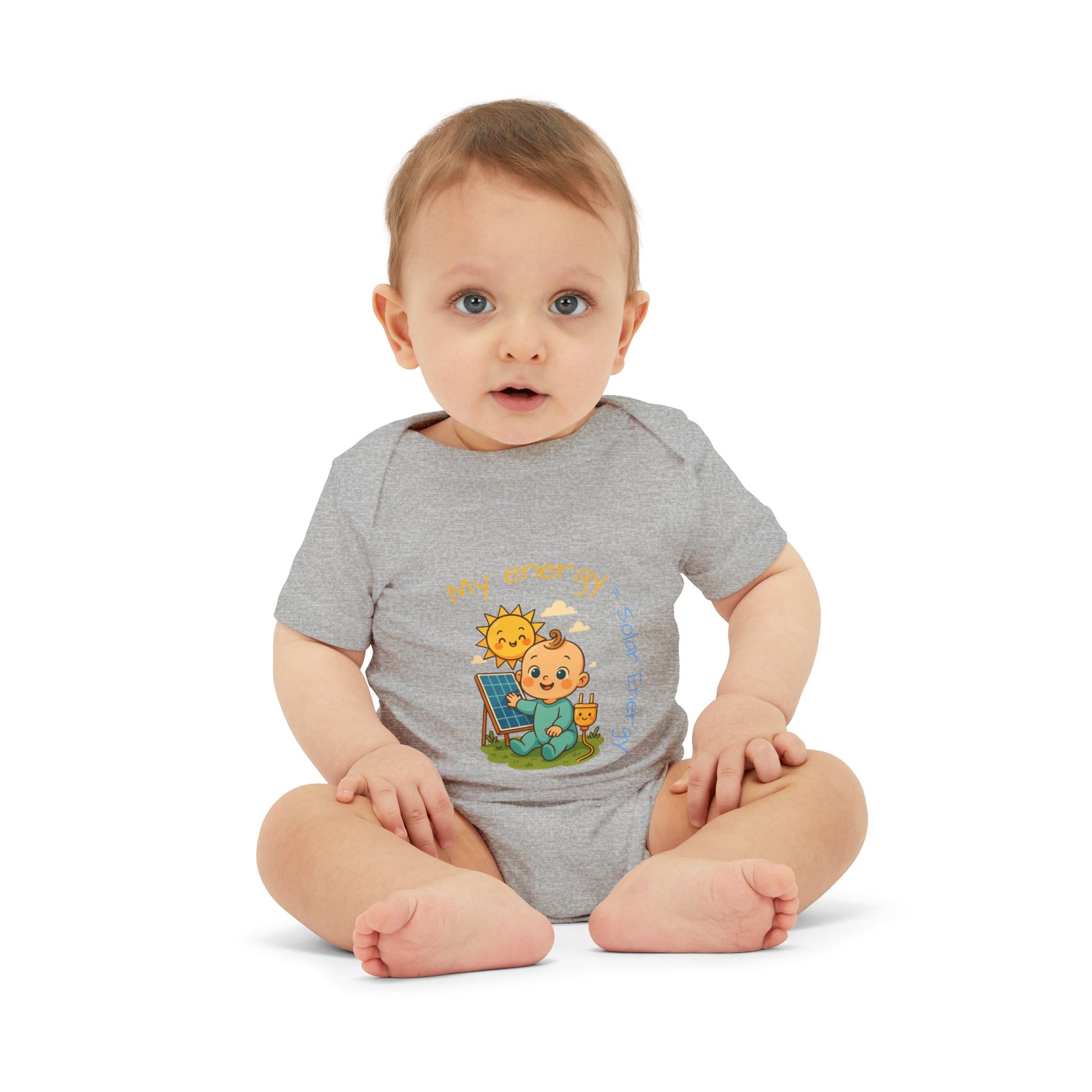 Cute Solar Energy Baby Bodysuit for Infants - My Energy Design