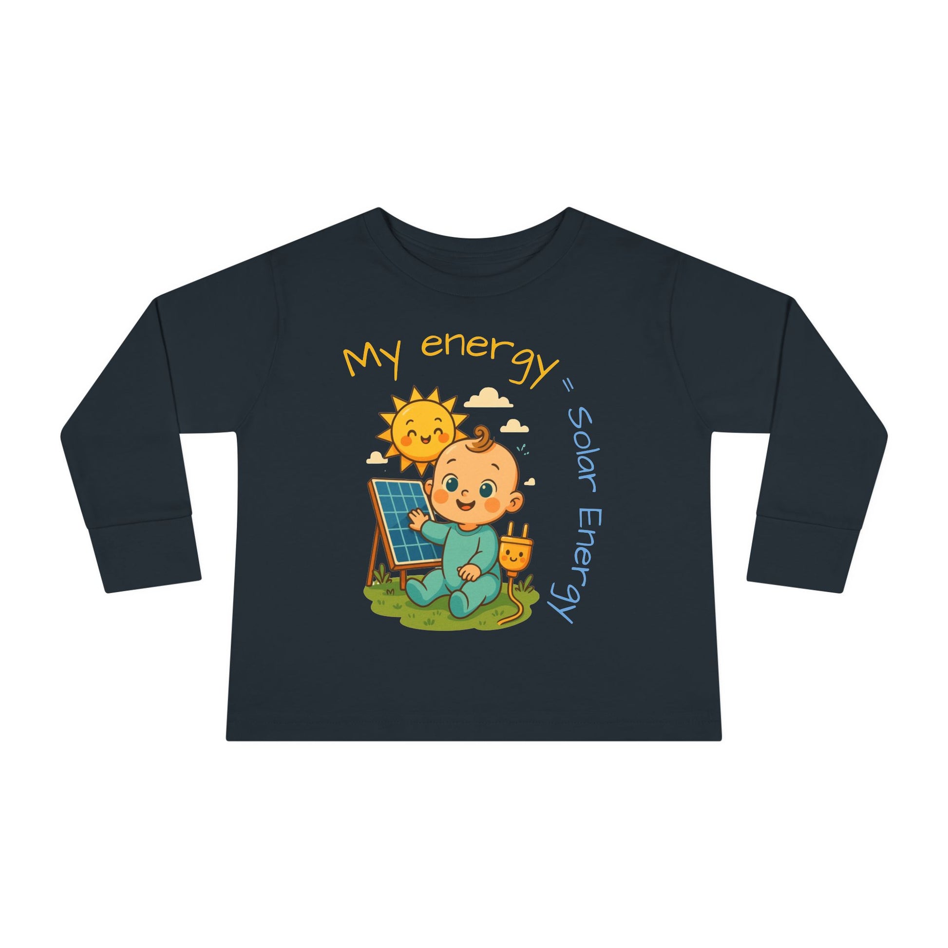 Eco-Friendly Toddler Long Sleeve Tee - My Energy = Solar Energy