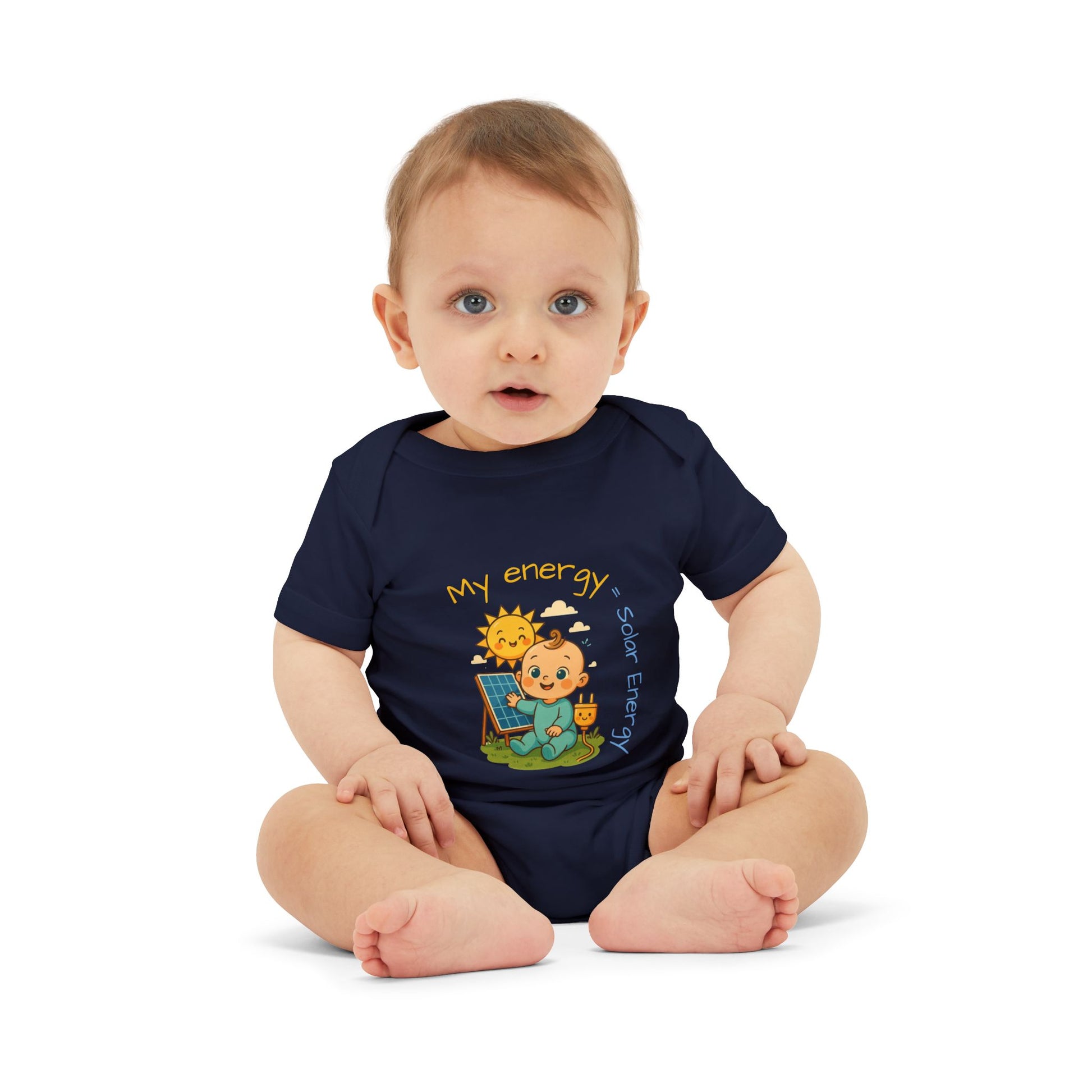 Cute Solar Energy Baby Bodysuit for Infants - My Energy Design