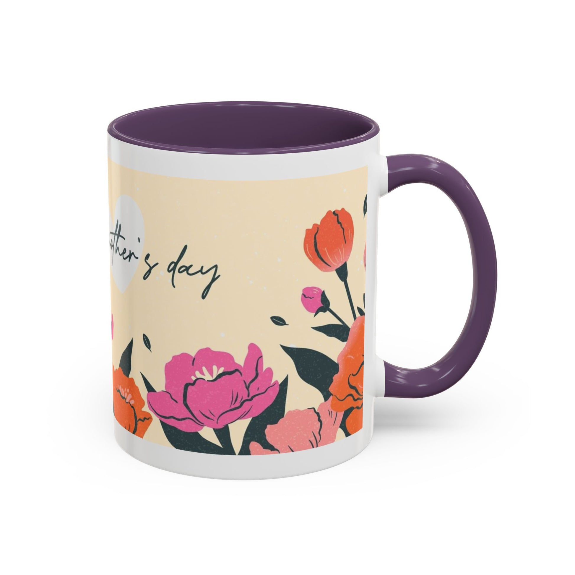Happy Mother's Day Floral Accent Coffee Mug - 11oz & 15oz