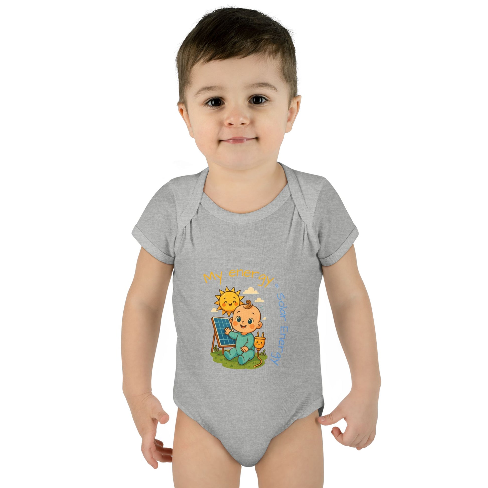 Eco-Friendly Baby Bodysuit - "My Energy = Solar Energy"