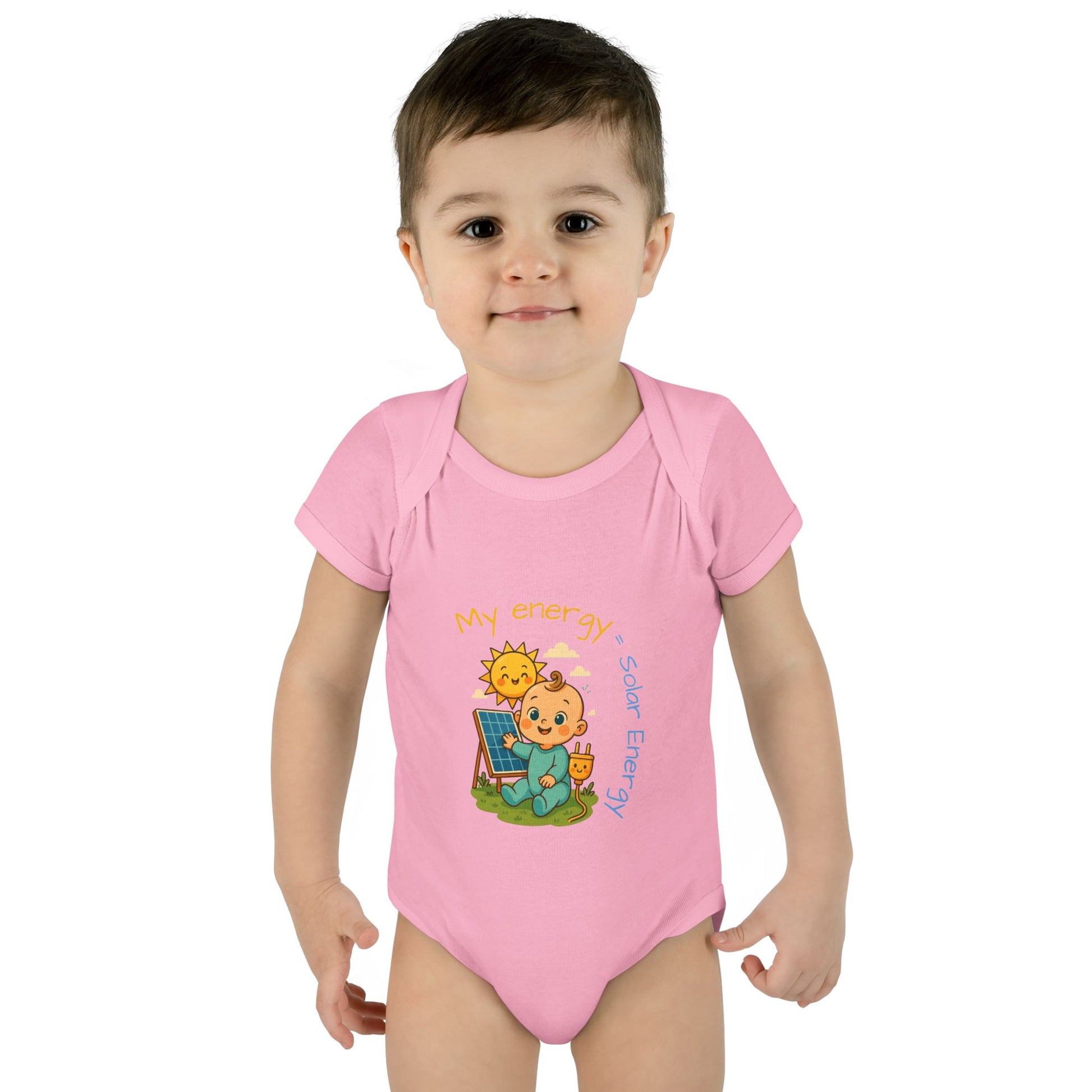 Eco-Friendly Baby Bodysuit - "My Energy = Solar Energy"