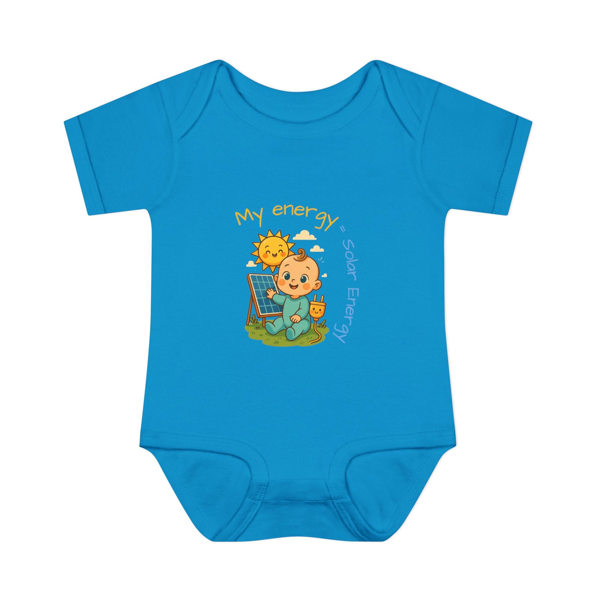 Eco-Friendly Baby Bodysuit - "My Energy = Solar Energy"