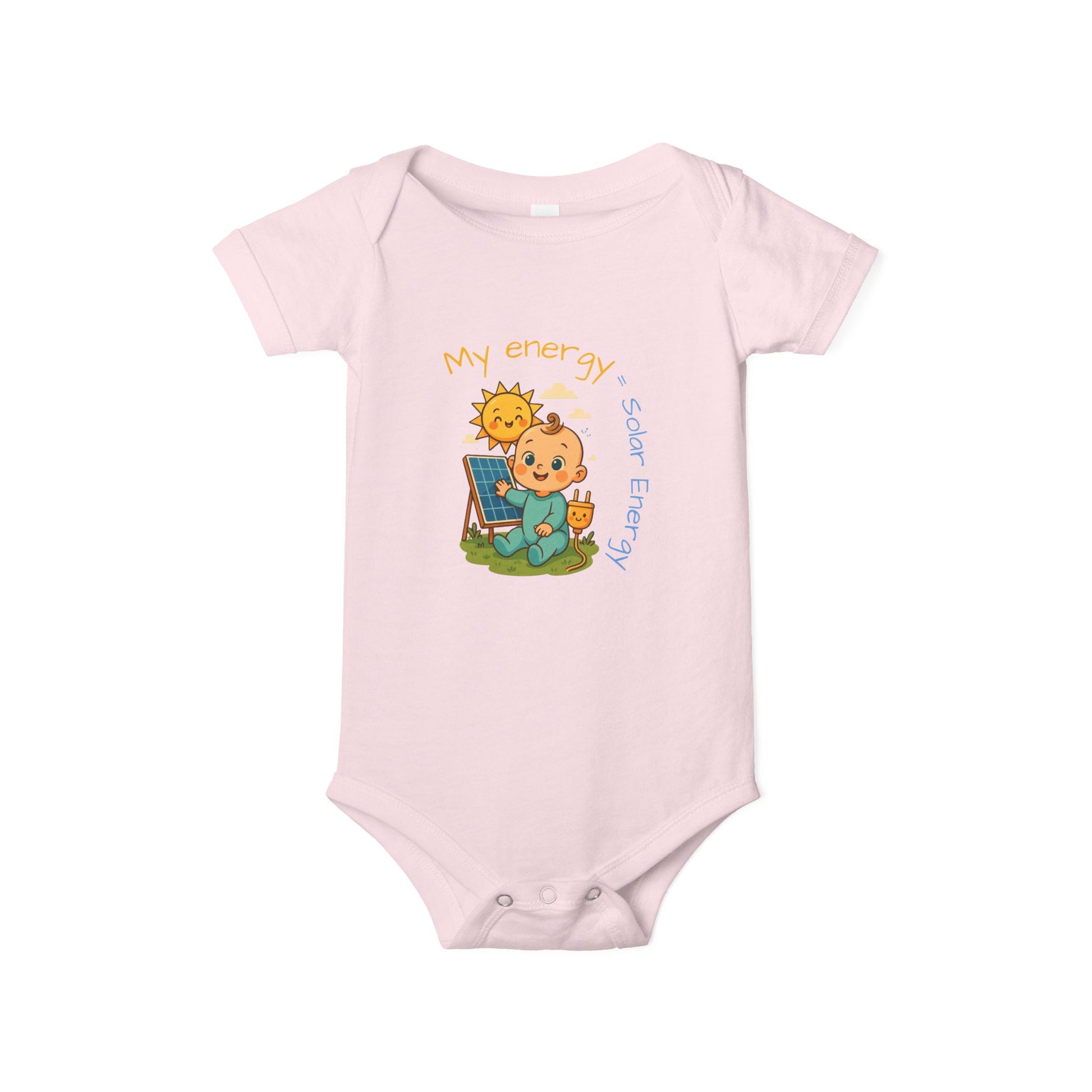 Cute Solar Energy Baby Bodysuit for Infants - My Energy Design