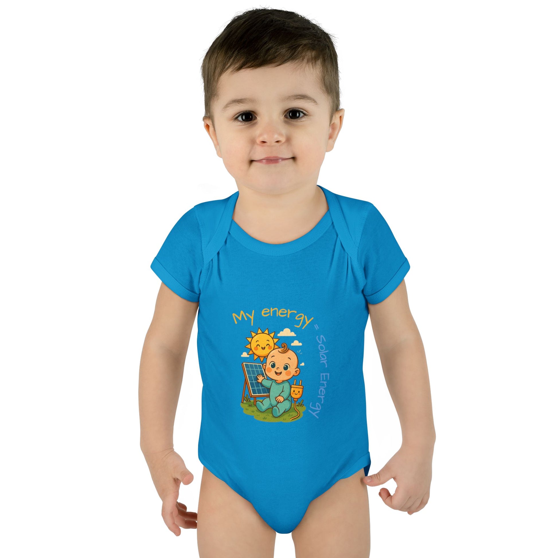 Eco-Friendly Baby Bodysuit - "My Energy = Solar Energy"