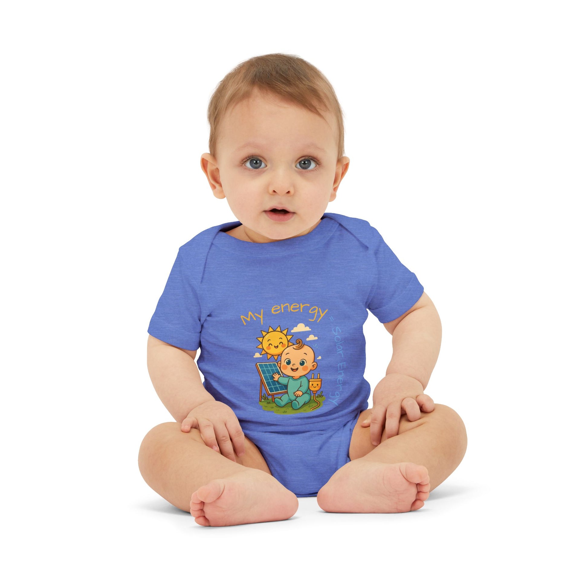 Cute Solar Energy Baby Bodysuit for Infants - My Energy Design